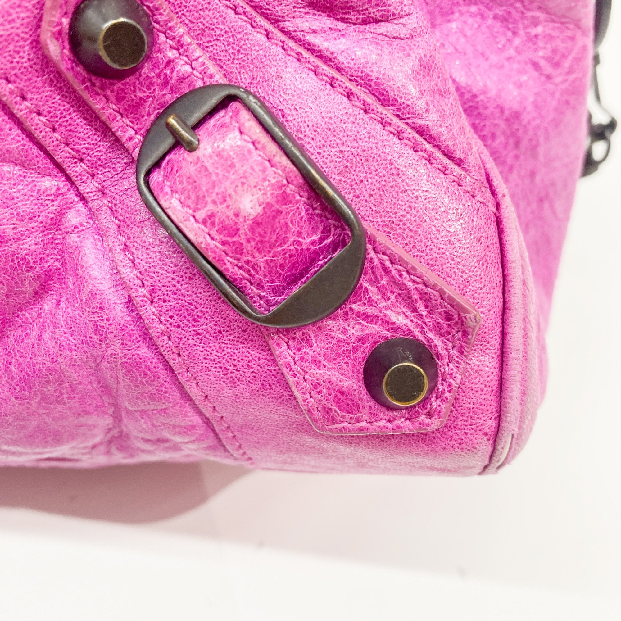 Twiggy Pink Leather Two Way Bag