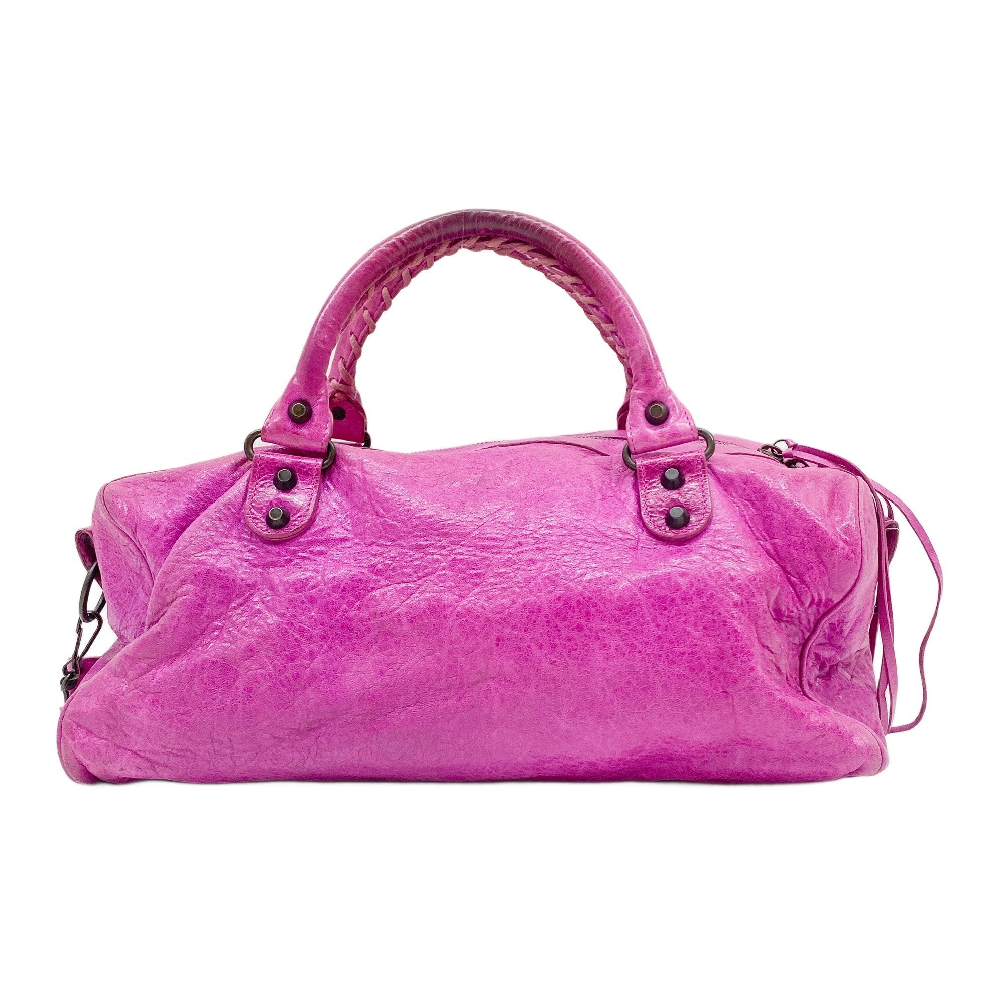 Twiggy Pink Leather Two Way Bag
