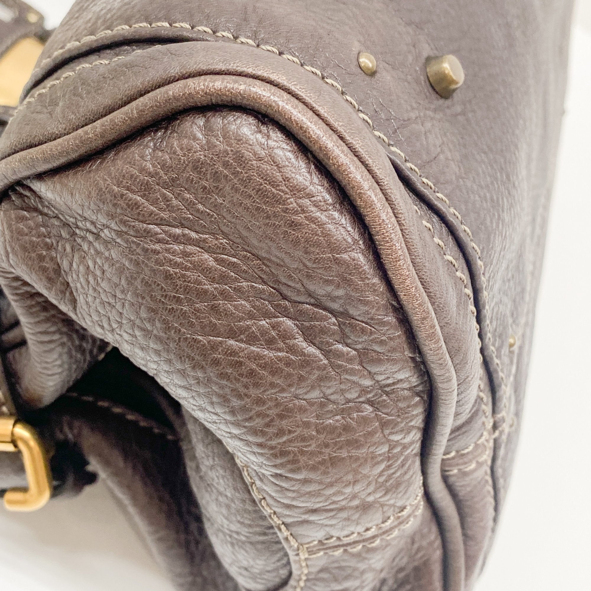 Paddington Dark Brown Leather Shoulder Bag