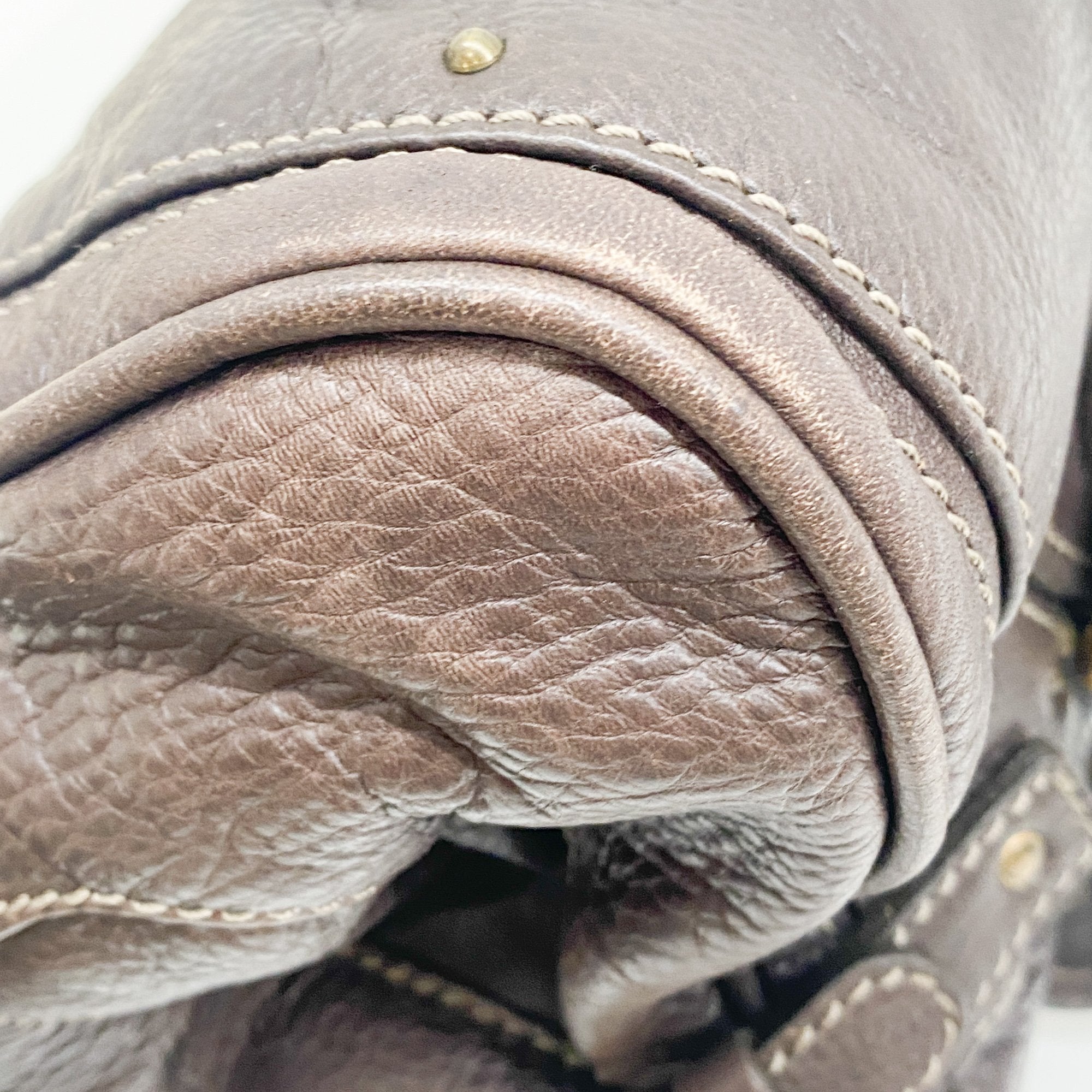 Paddington Dark Brown Leather Shoulder Bag