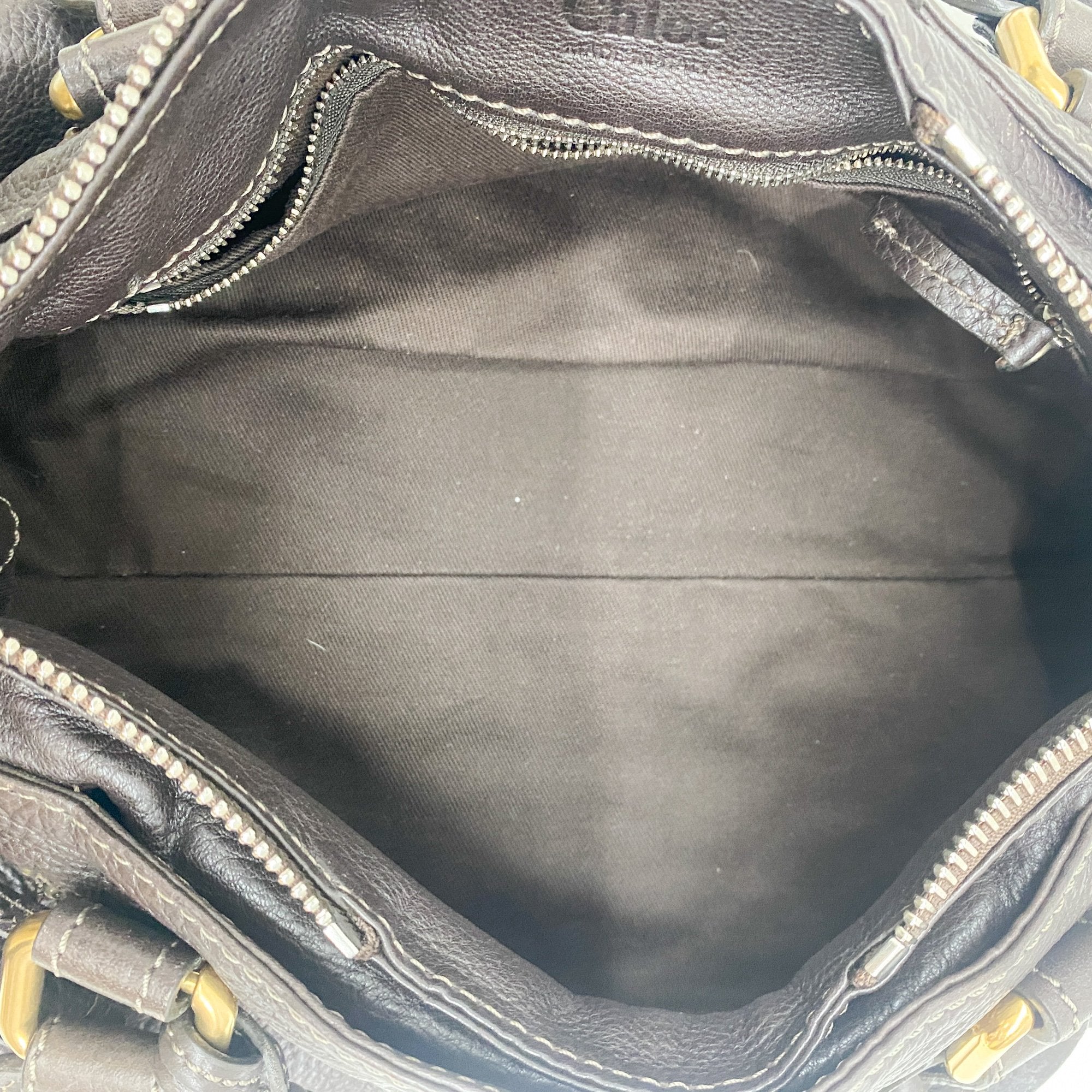 Paddington Dark Brown Leather Shoulder Bag