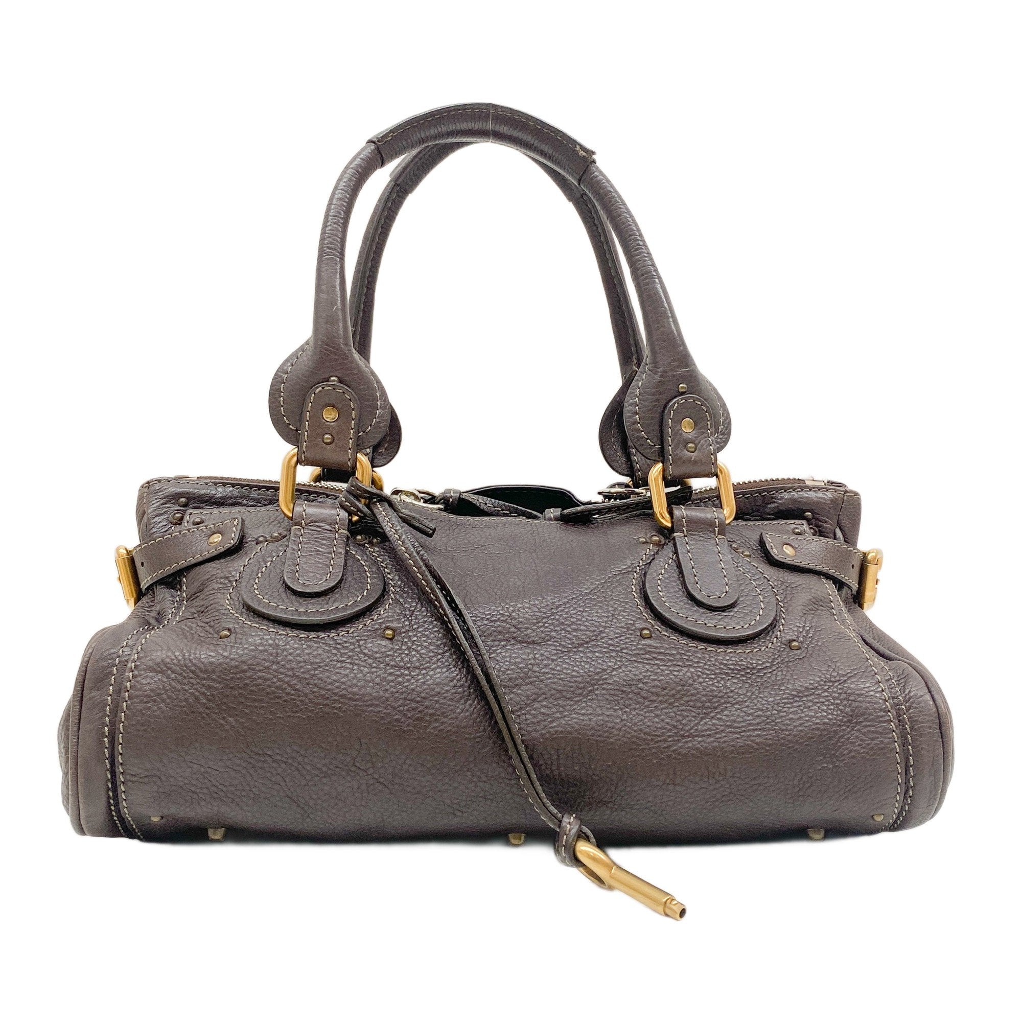 Paddington Dark Brown Leather Shoulder Bag