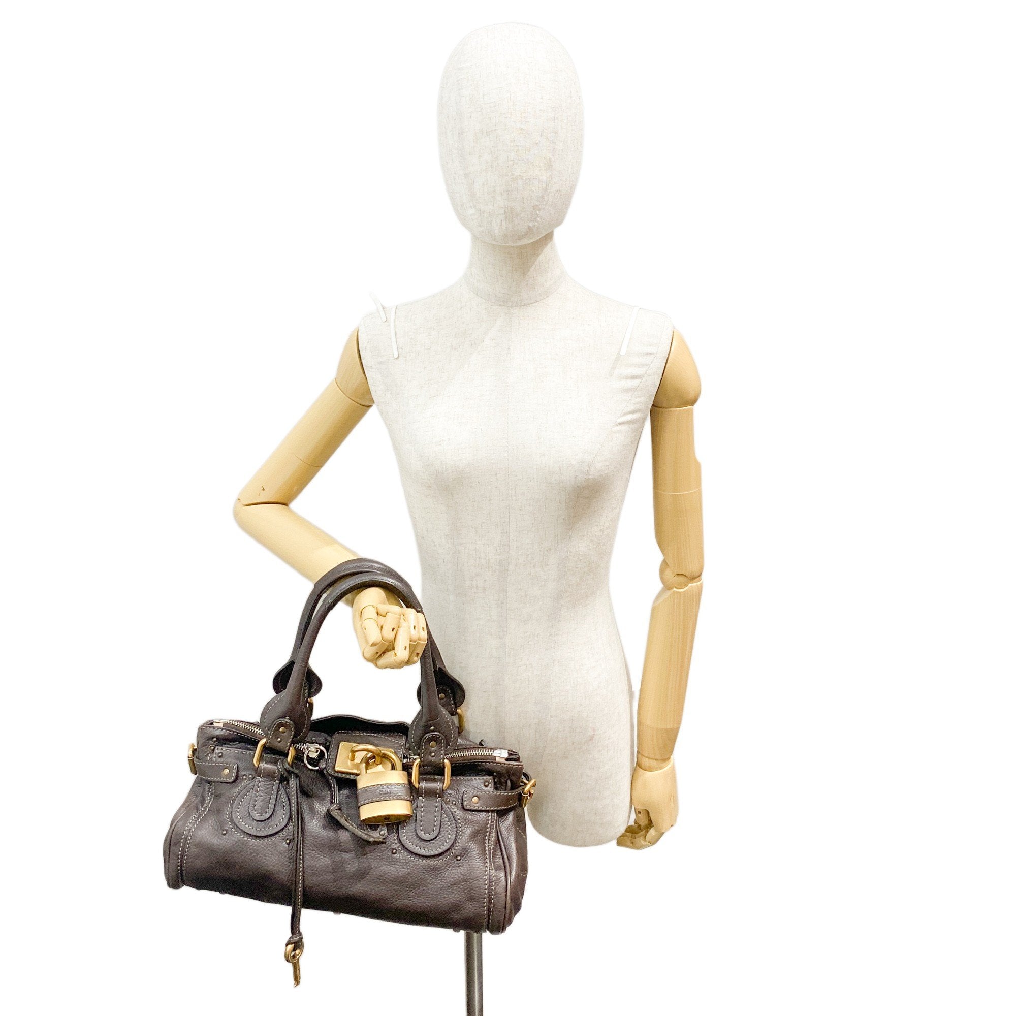 Paddington Dark Brown Leather Shoulder Bag