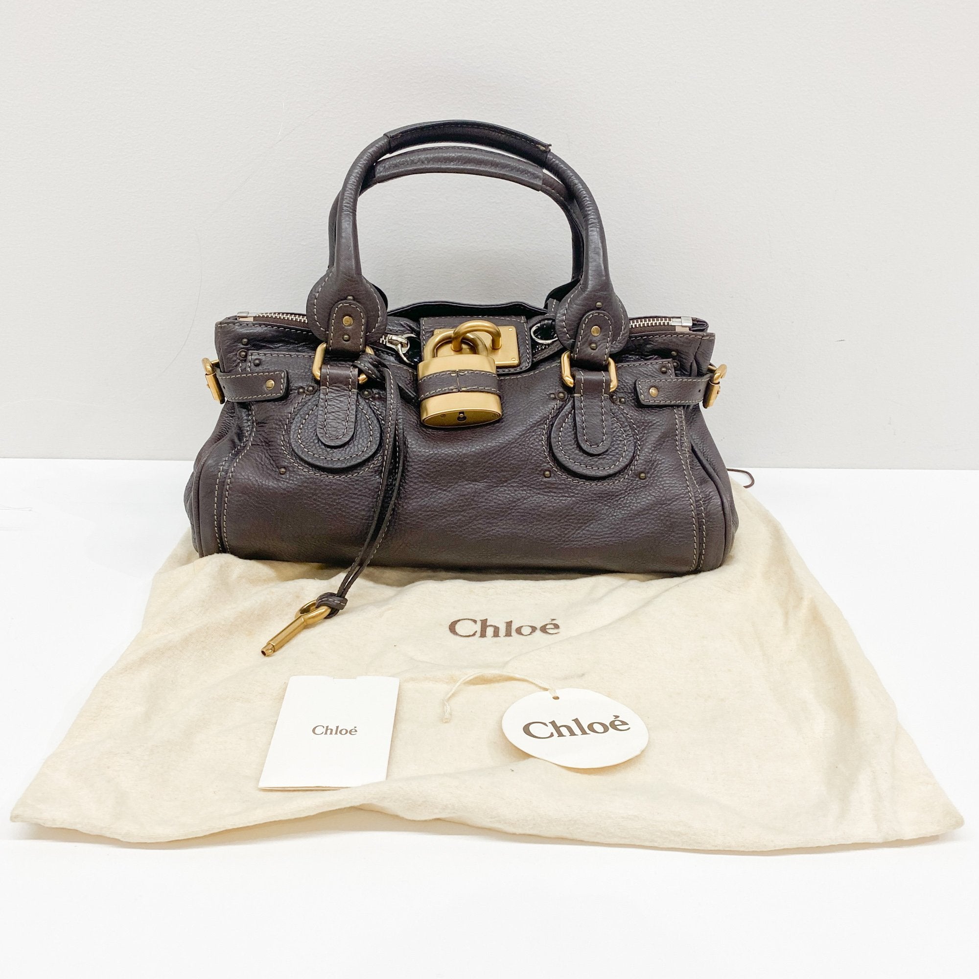 Paddington Dark Brown Leather Shoulder Bag