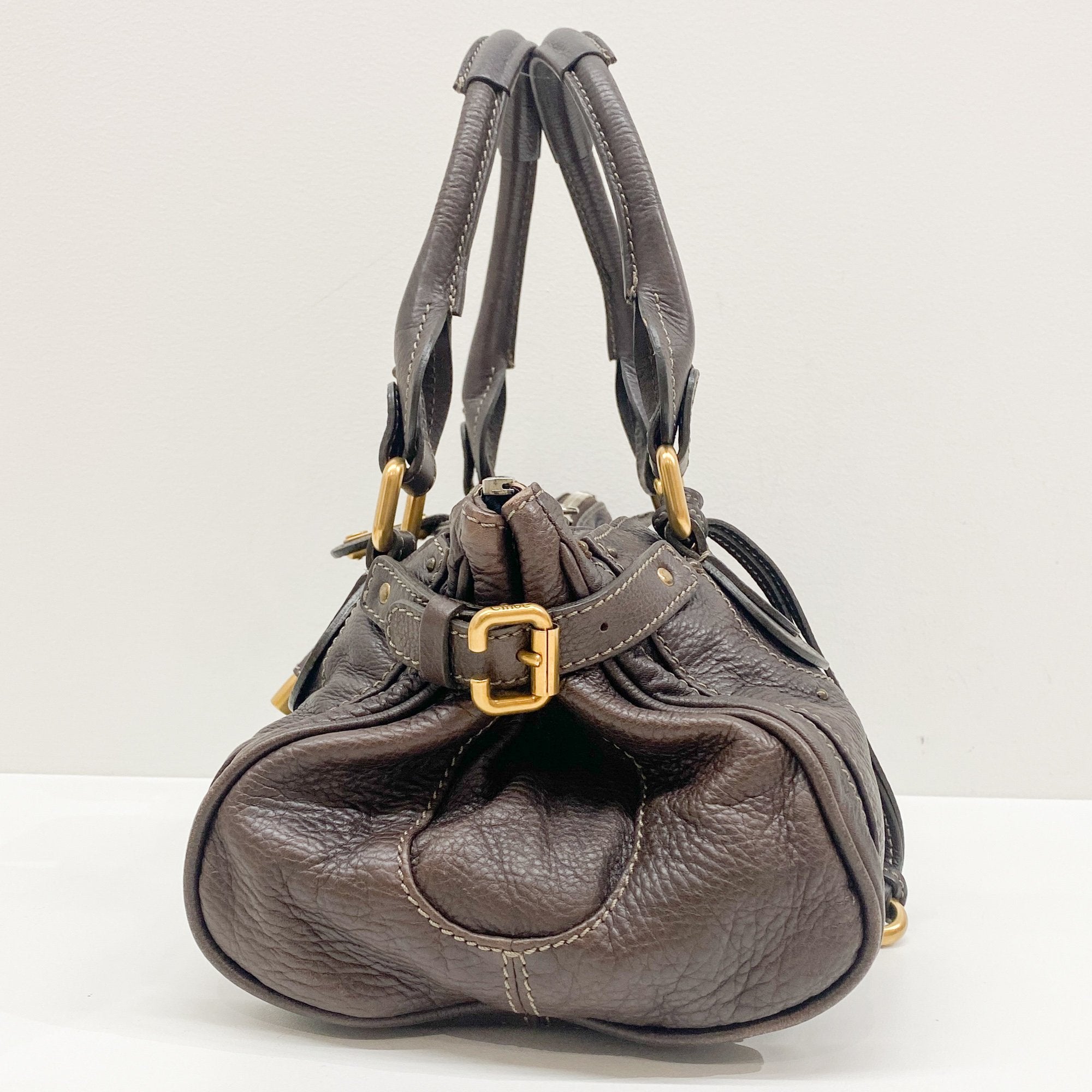 Paddington Dark Brown Leather Shoulder Bag