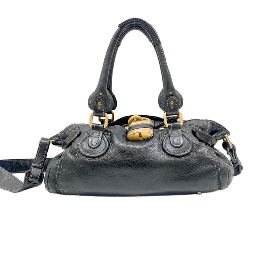 Paddington Black Leather Two Way Bag