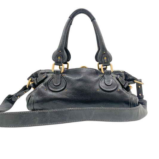 Paddington Black Leather Two Way Bag
