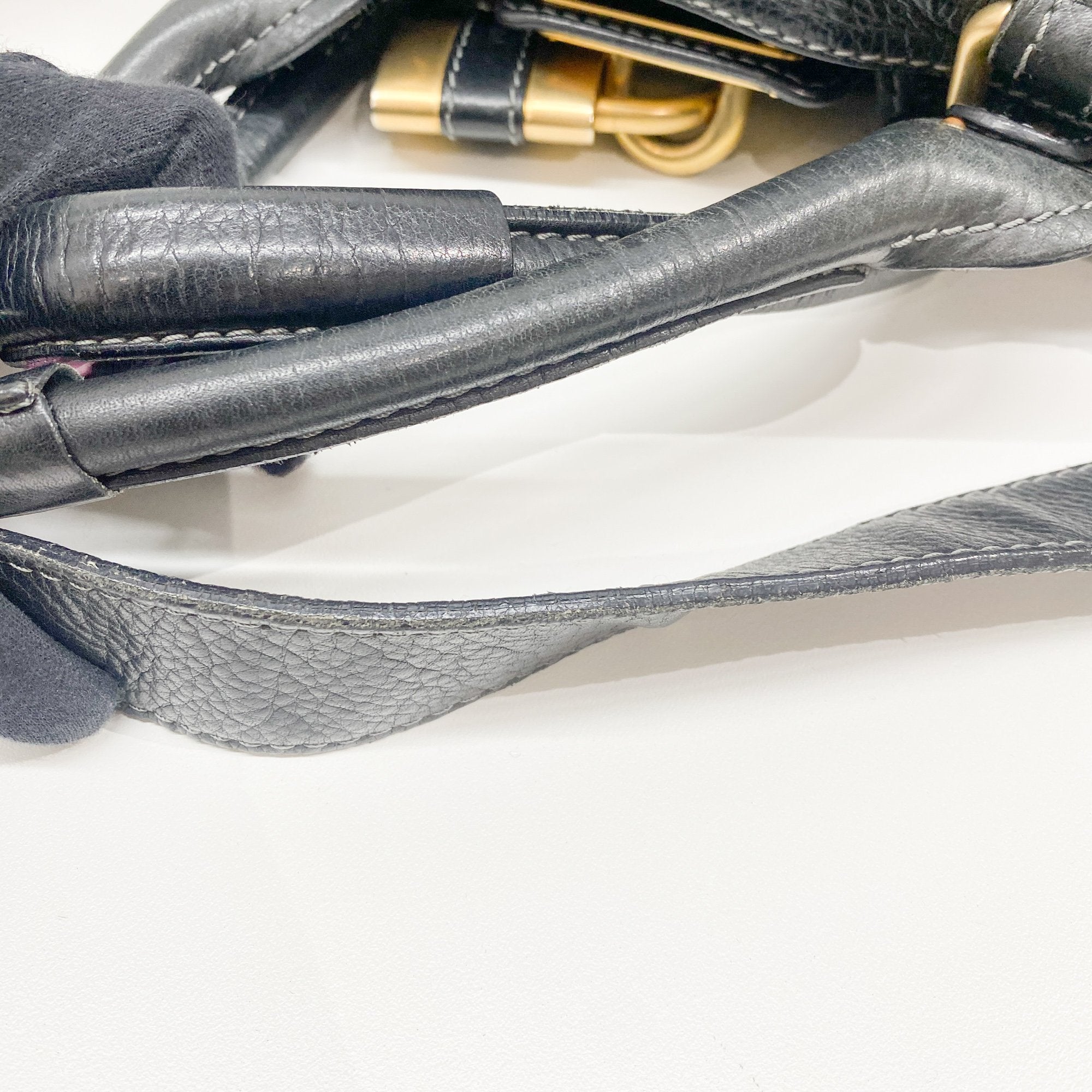 Paddington Black Leather Two Way Bag