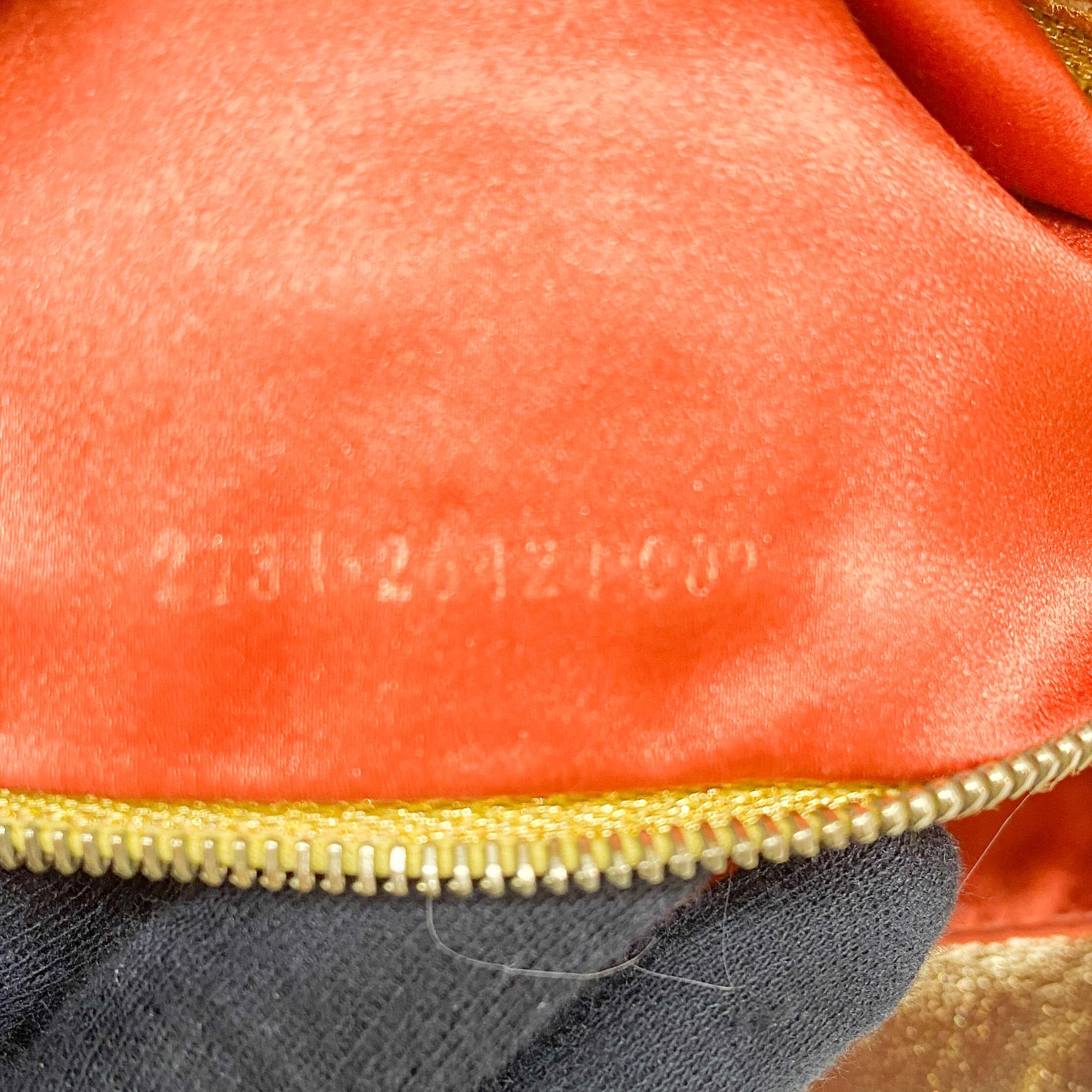 Baguette Gold Leather Shoulder Bag