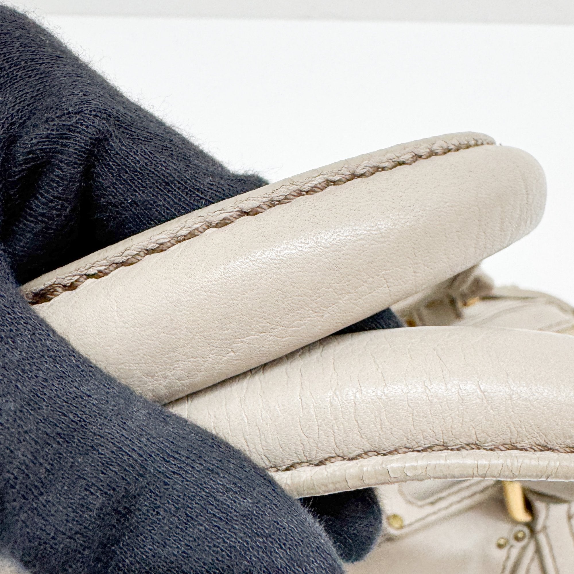 Mini Paddington Grey Leather Shoulder Bag