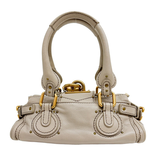 Mini Paddington Grey Leather Shoulder Bag