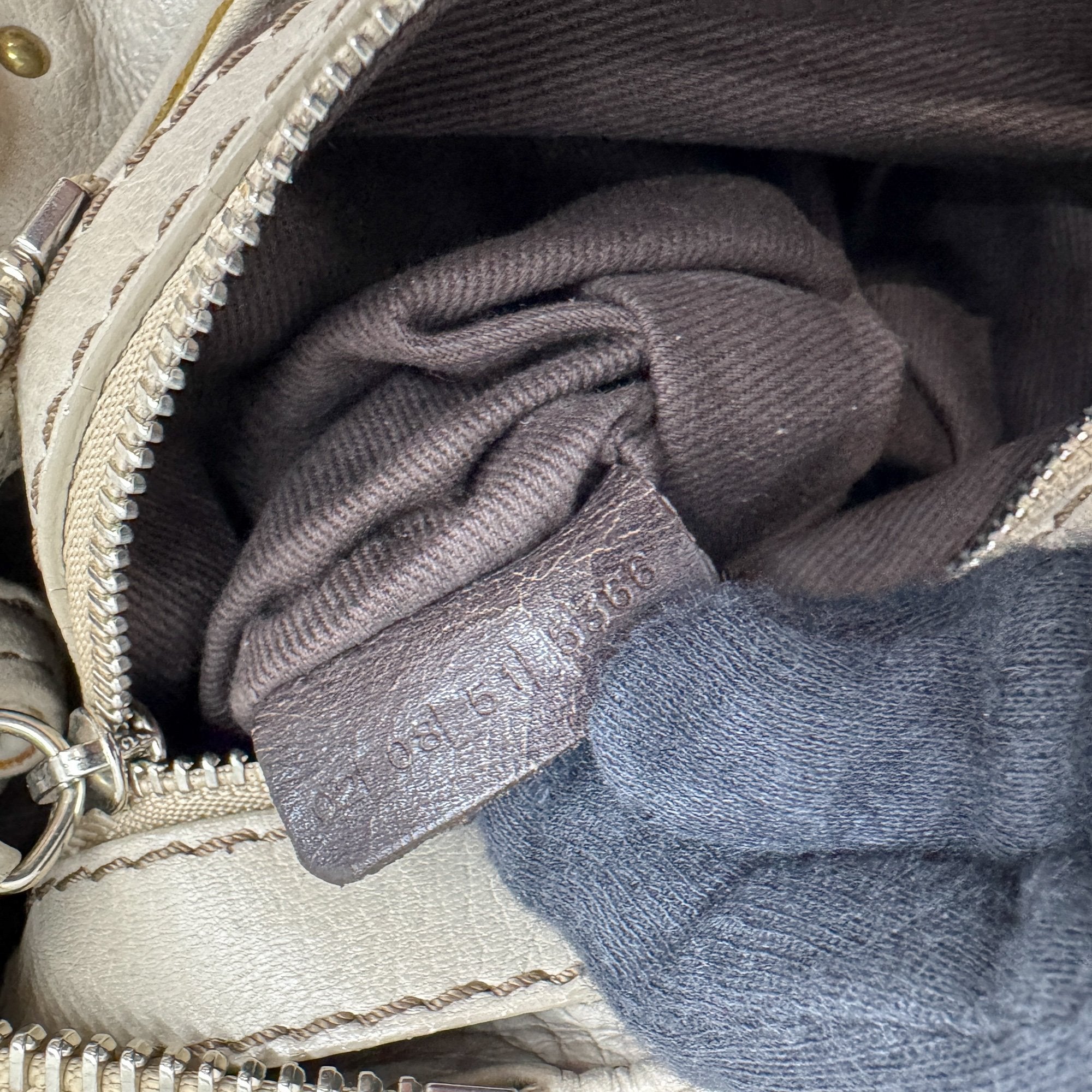 Mini Paddington Grey Leather Shoulder Bag