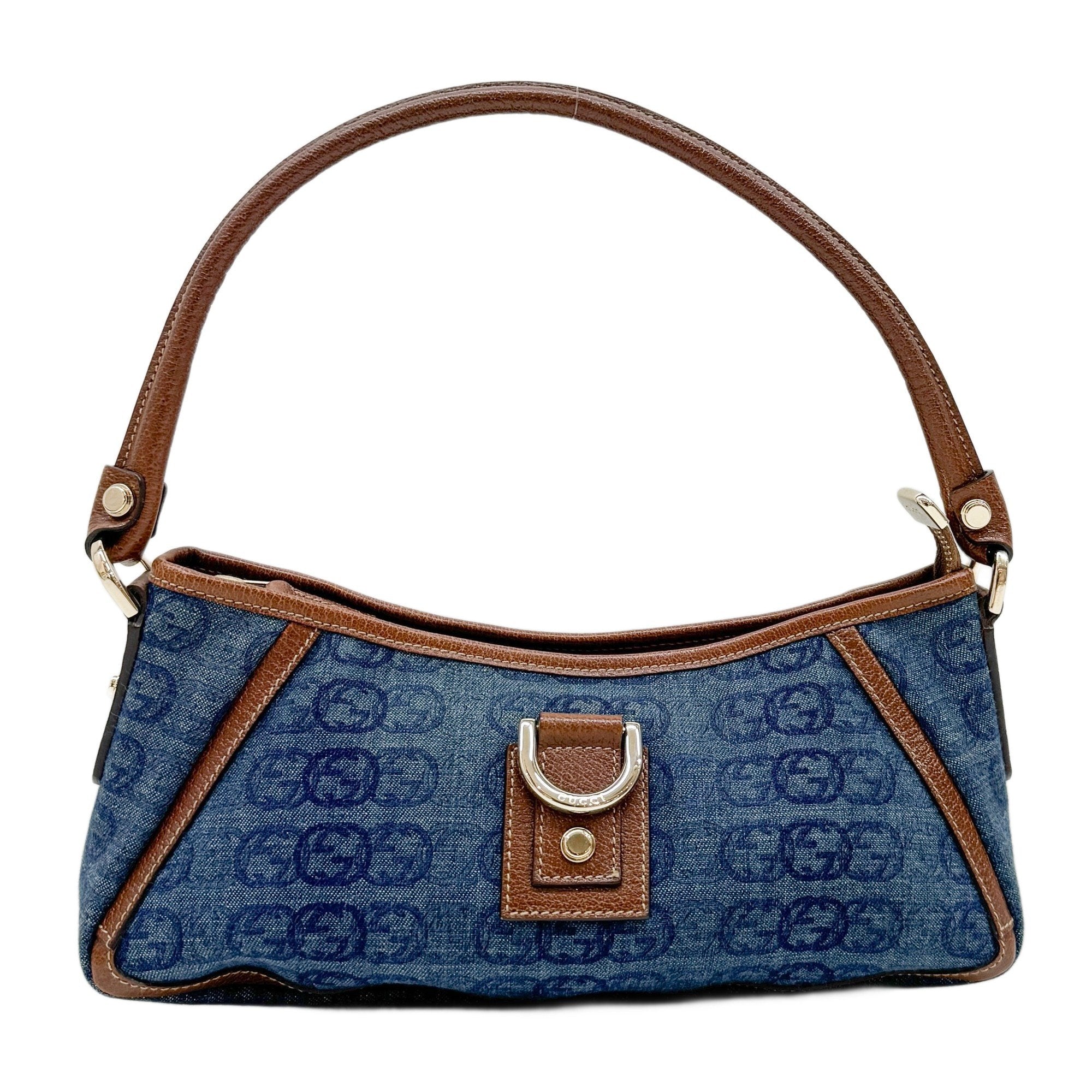 Abbey Blue GG Canvas Shoulder Bag