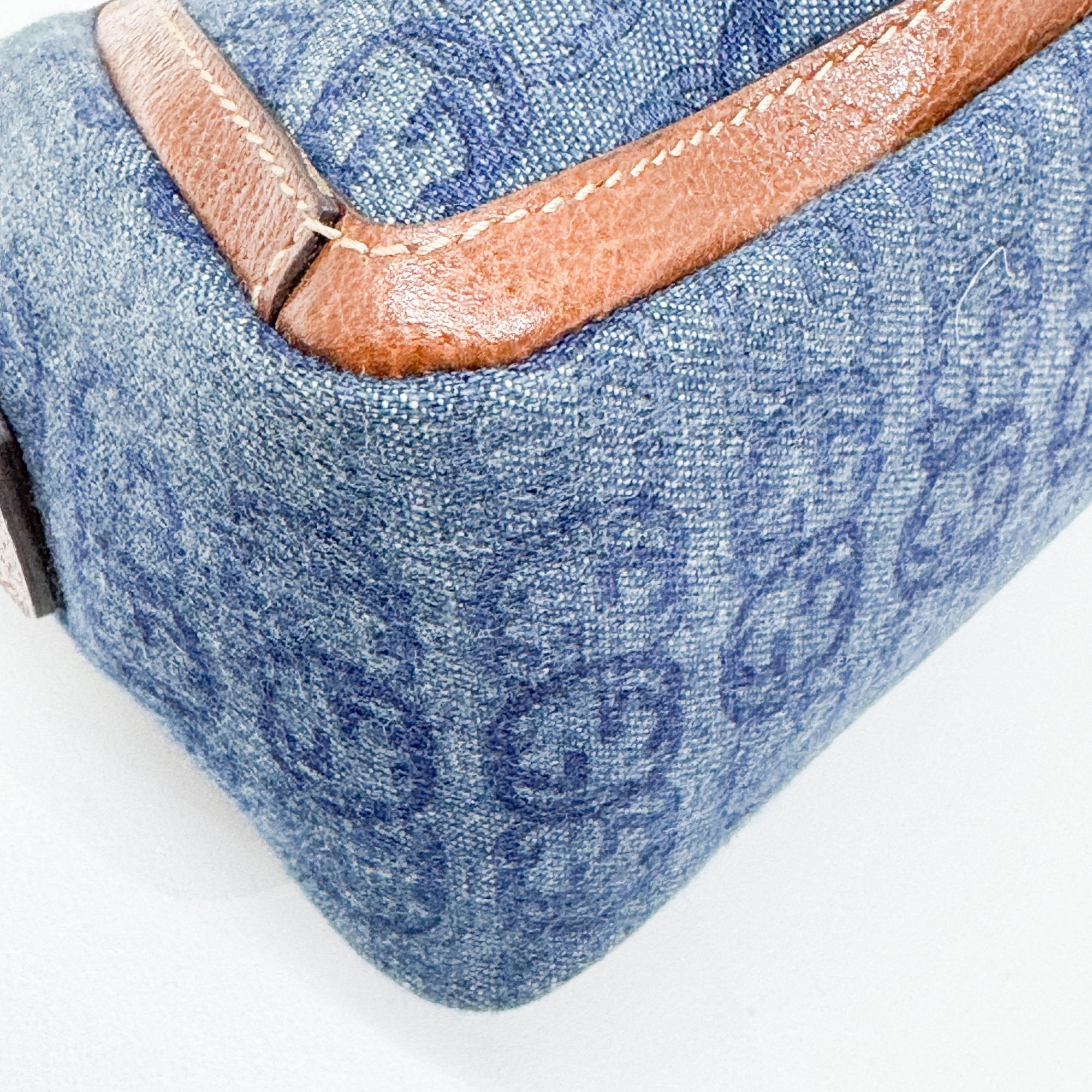 Abbey Blue GG Canvas Shoulder Bag