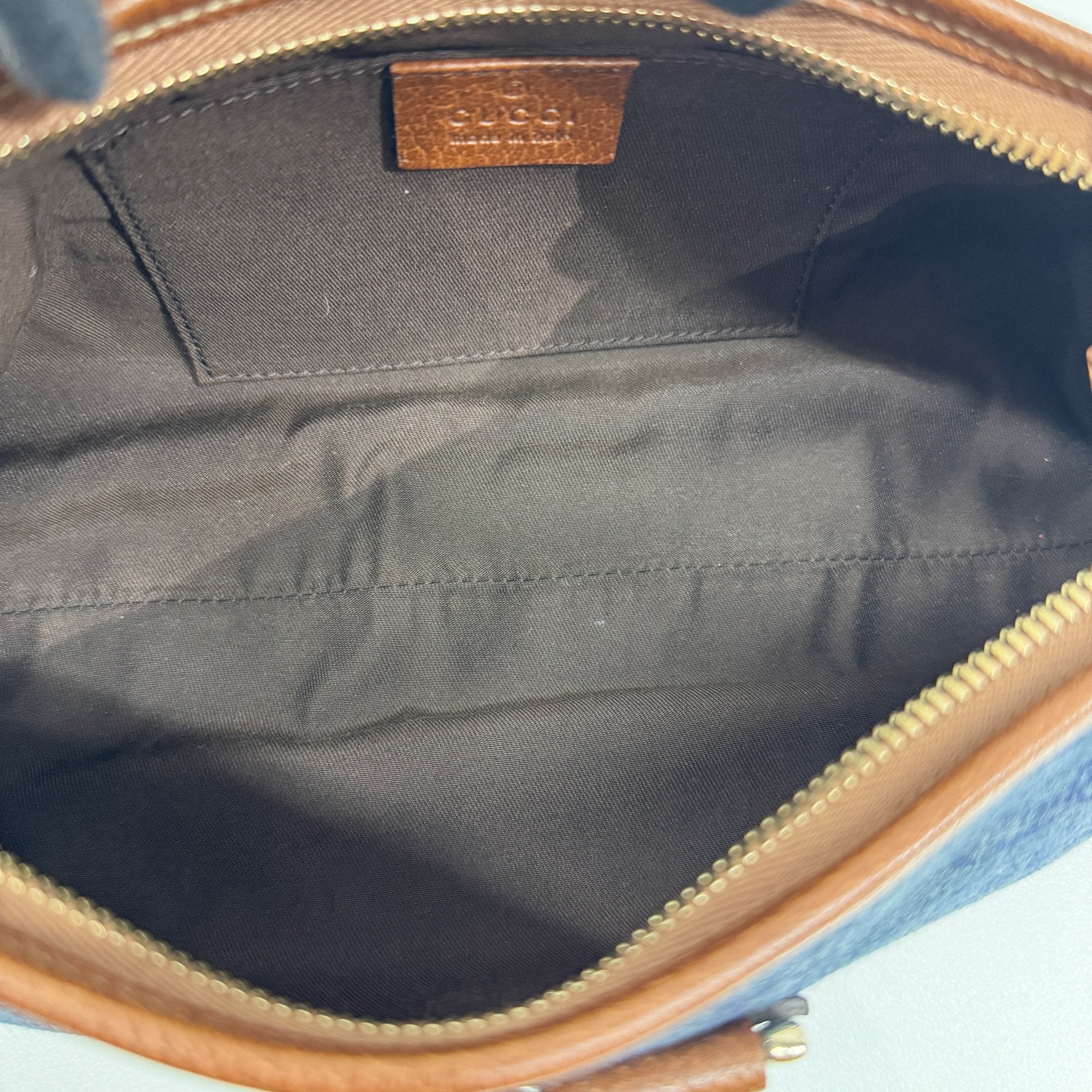 Abbey Blue GG Canvas Shoulder Bag