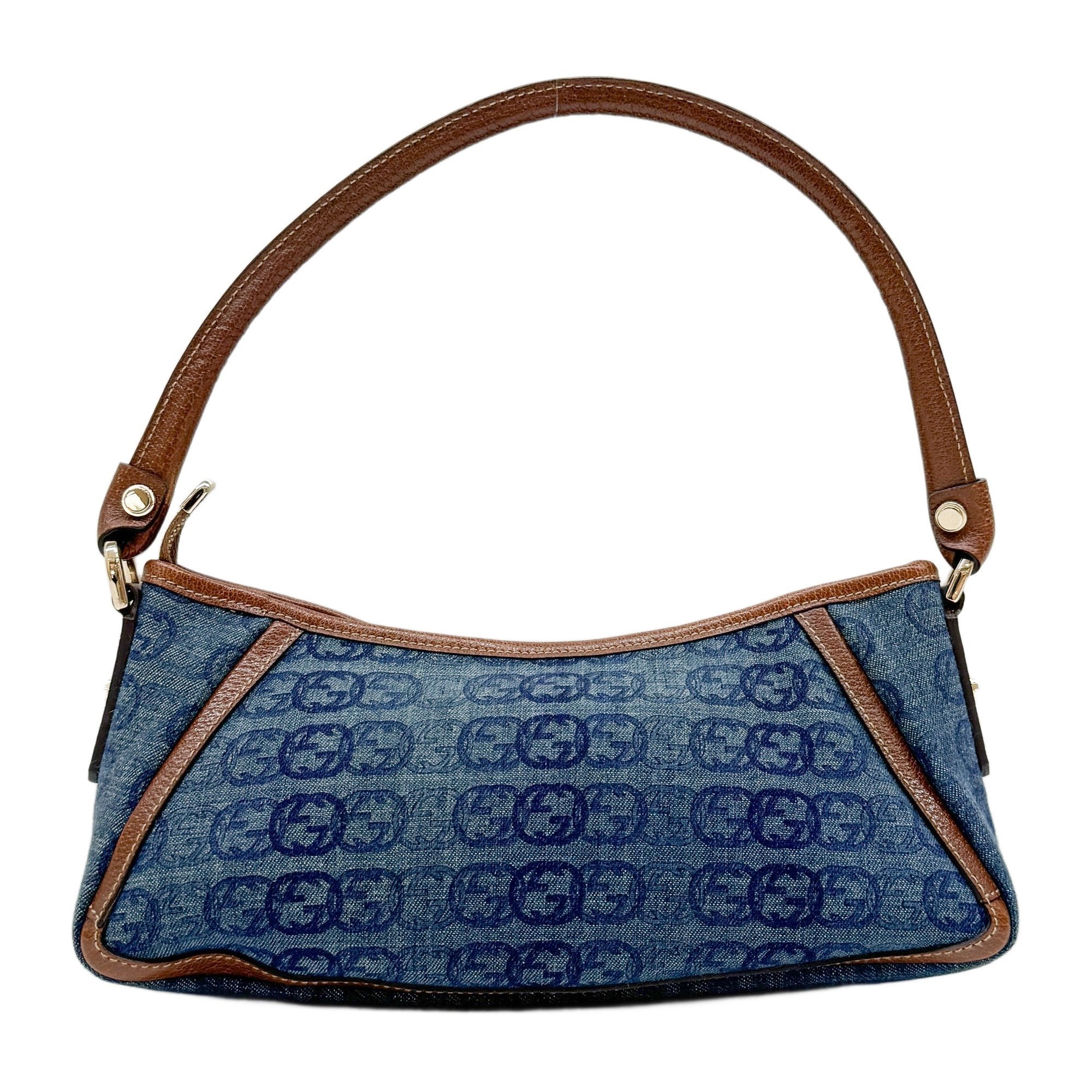 Abbey Blue GG Canvas Shoulder Bag