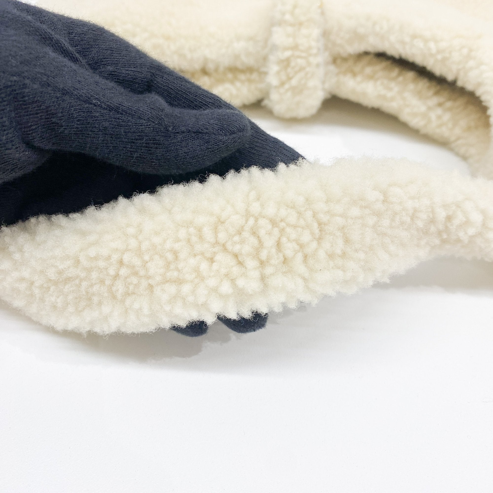 Jackie Beige Fur Shoulder Bag