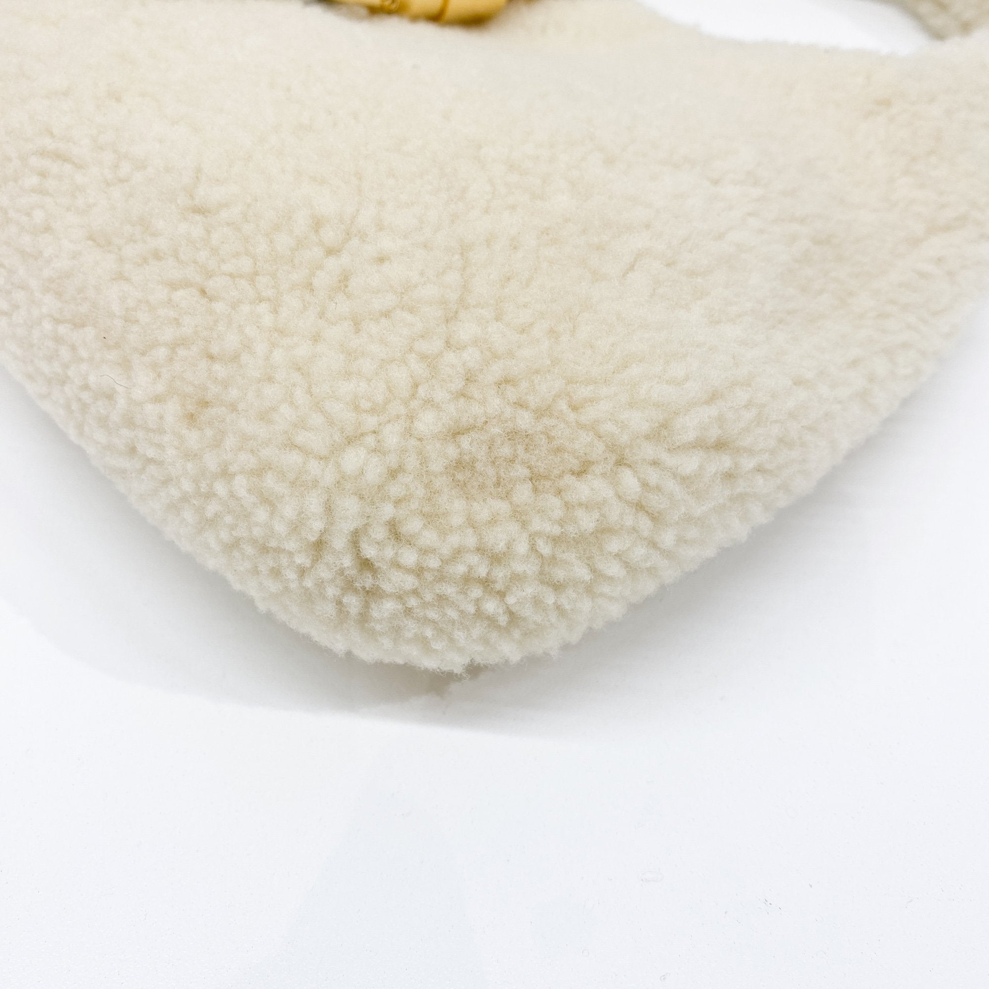 Jackie Beige Fur Shoulder Bag