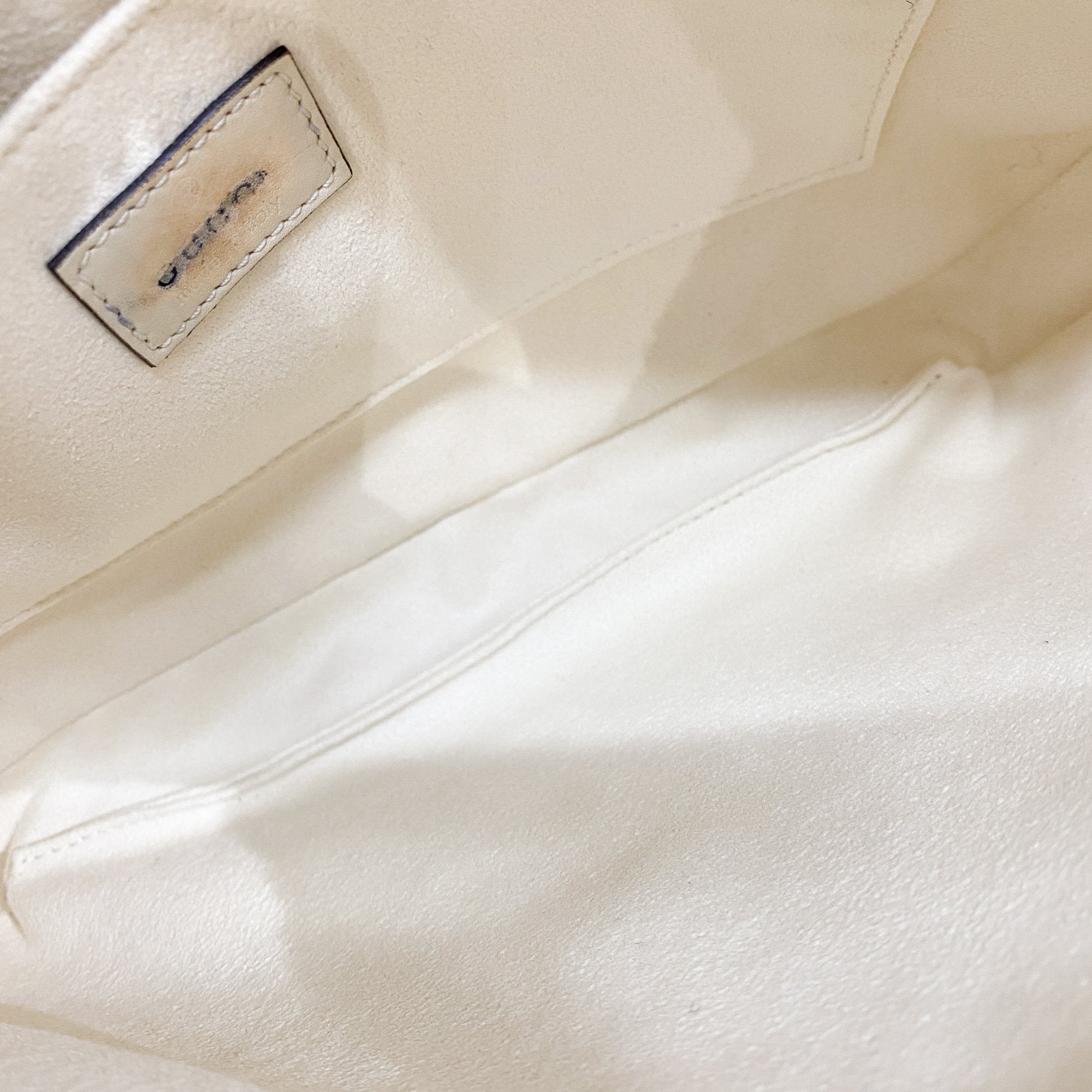 Jackie Beige Fur Shoulder Bag