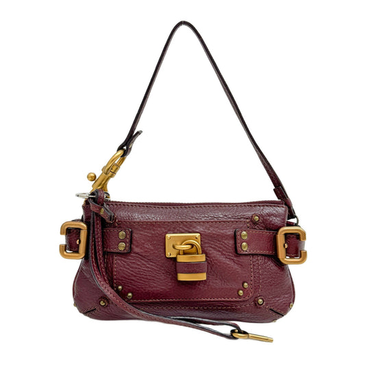Paddington Pouch Burgundy Leather Hand Bag