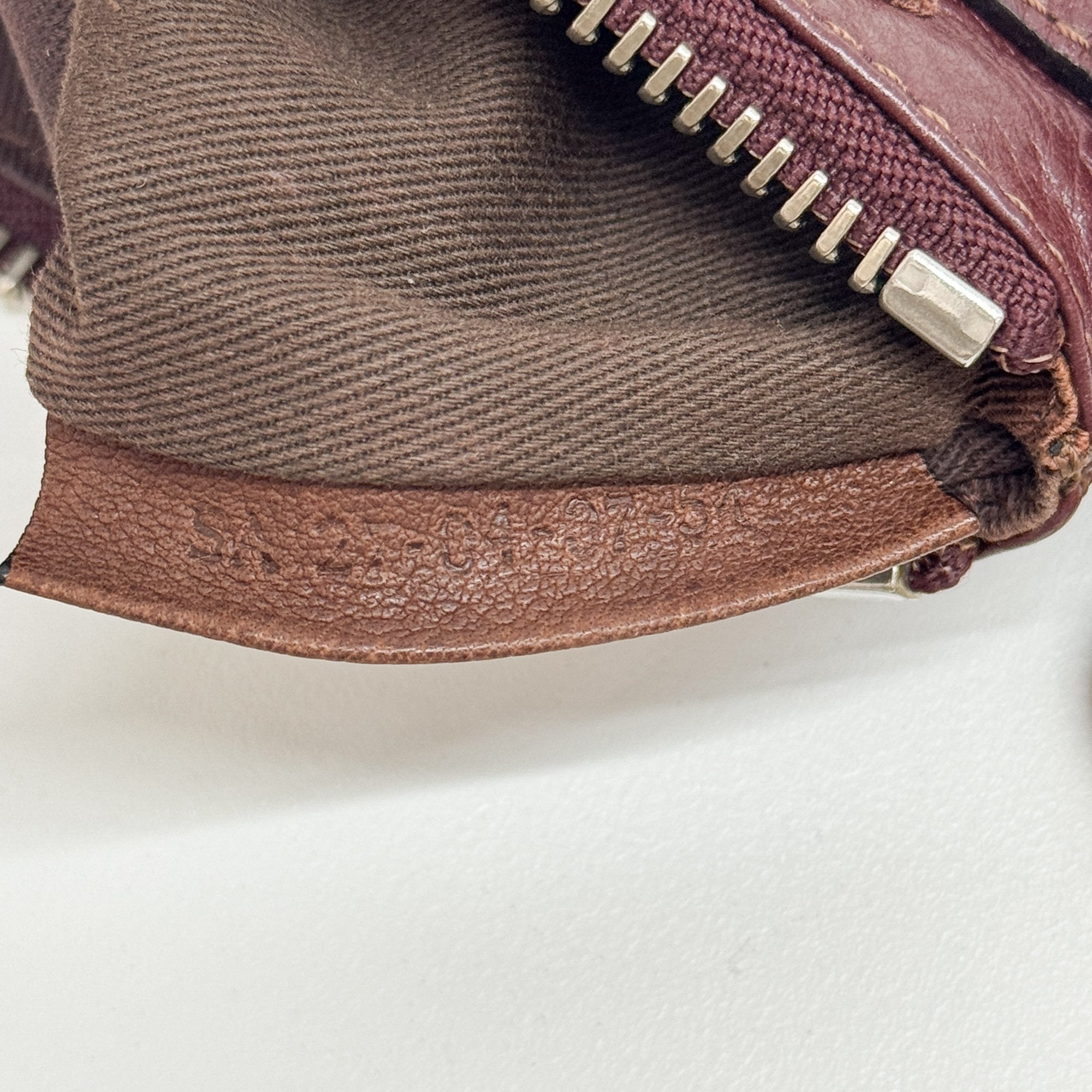 Paddington Pouch Burgundy Leather Hand Bag