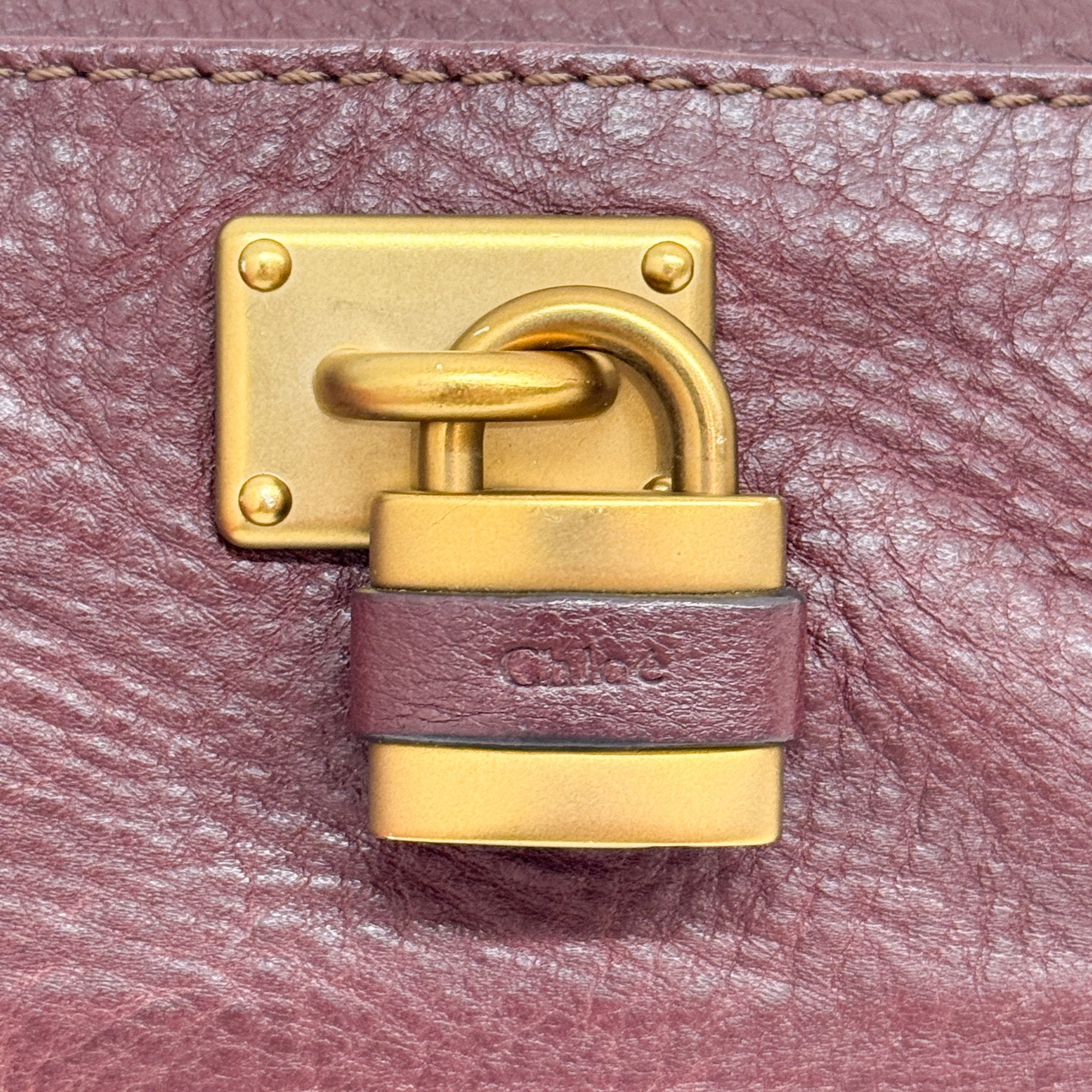 Paddington Pouch Burgundy Leather Hand Bag