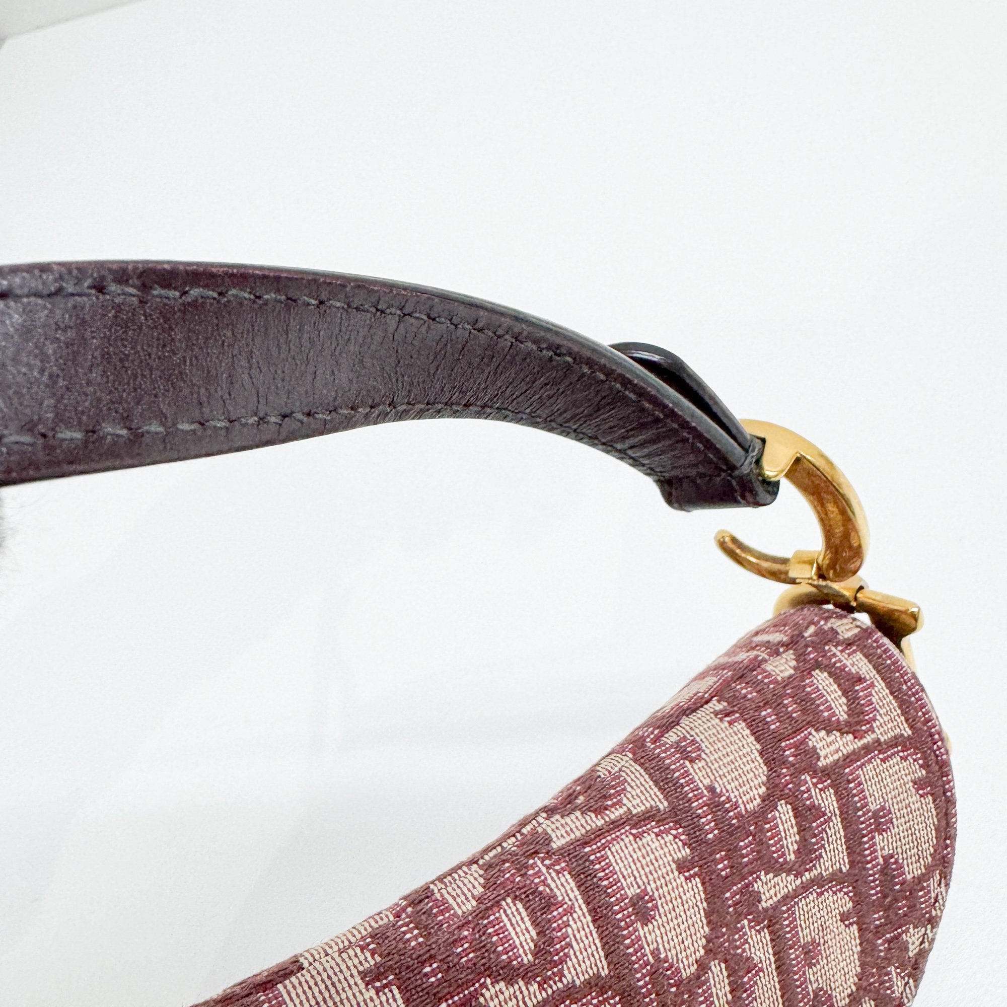 Mini Saddle Red Trotter Canvas Hand Bag