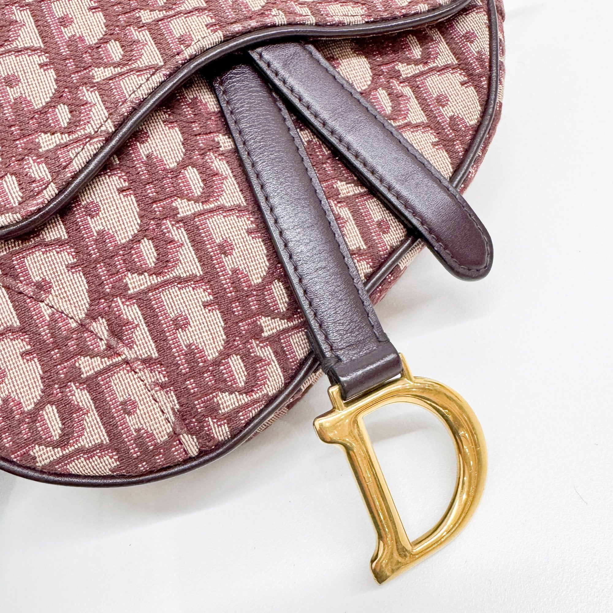 Mini Saddle Red Trotter Canvas Hand Bag