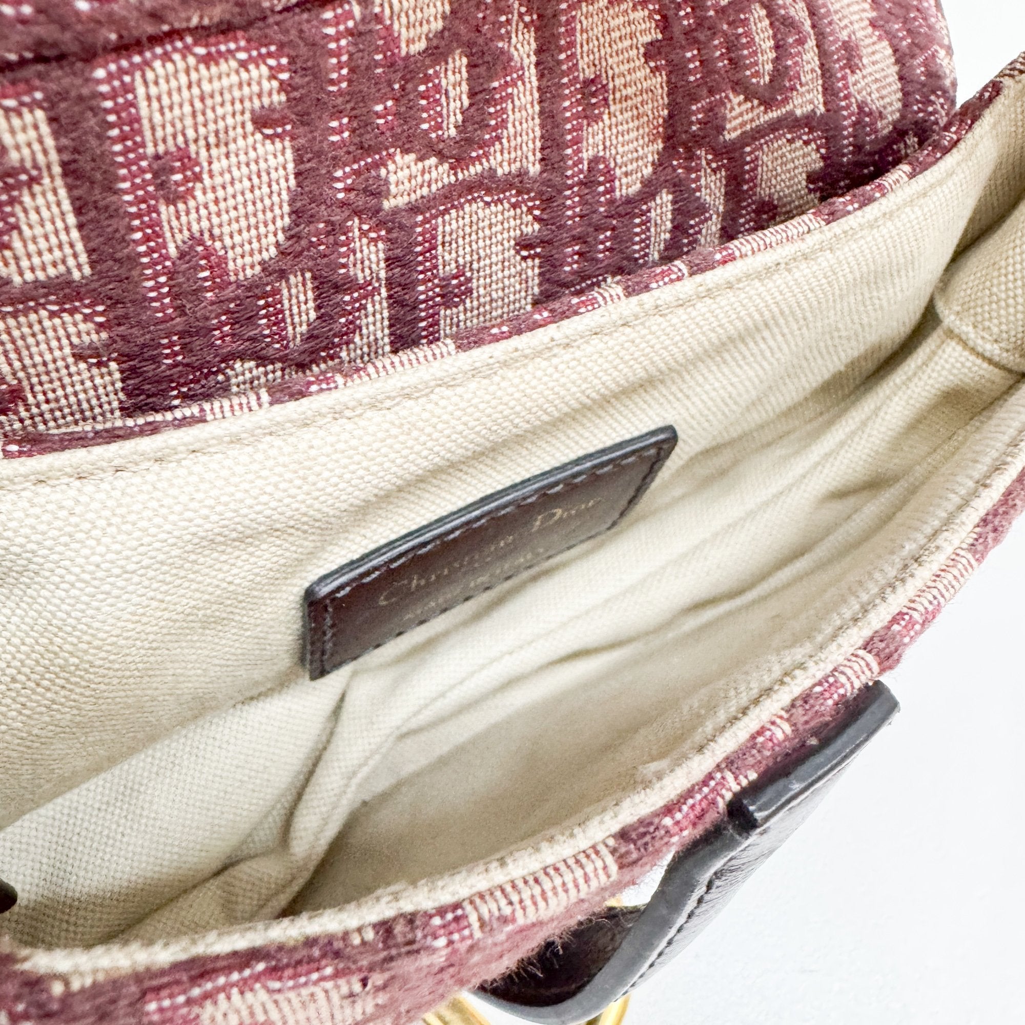 Mini Saddle Red Trotter Canvas Hand Bag