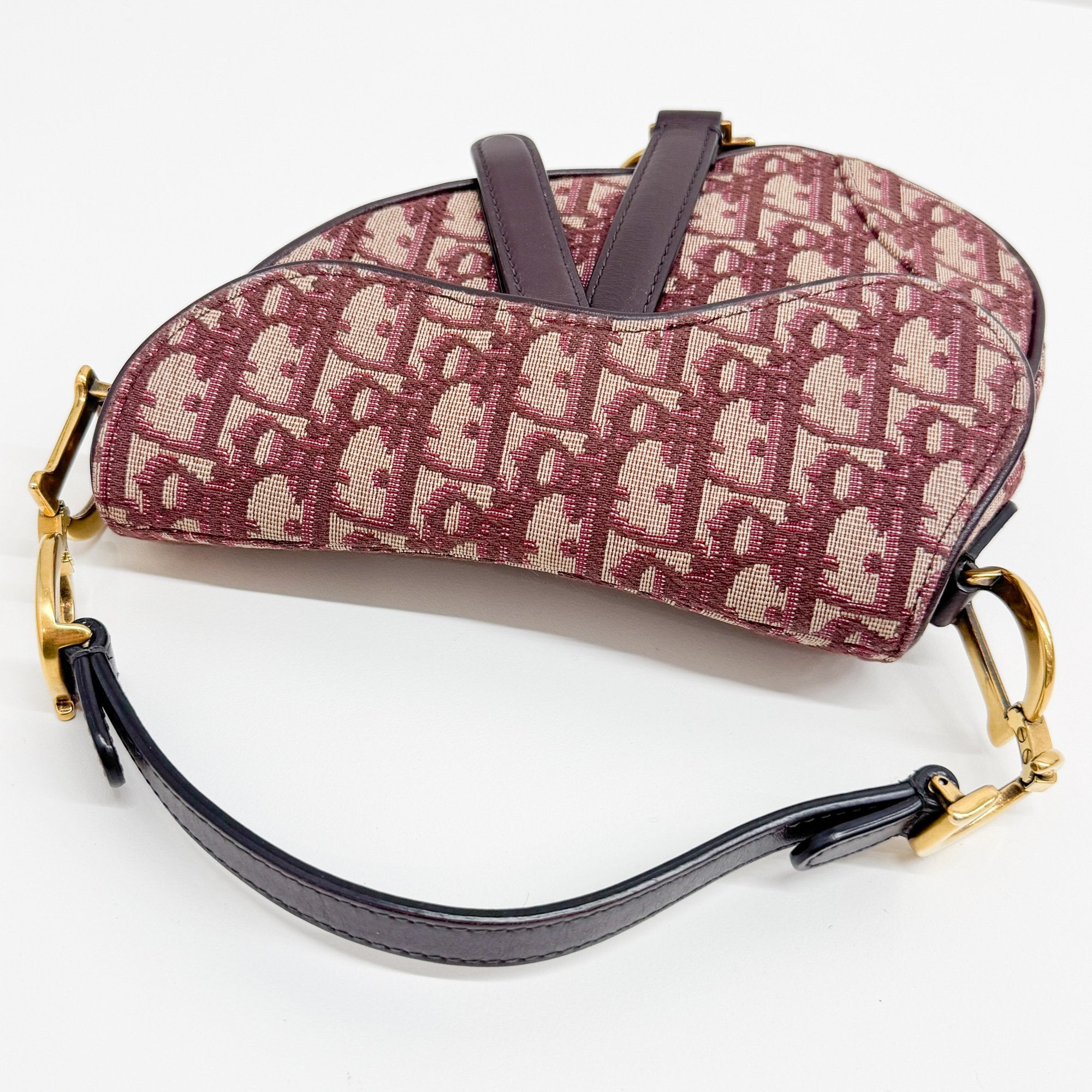 Mini Saddle Red Trotter Canvas Hand Bag