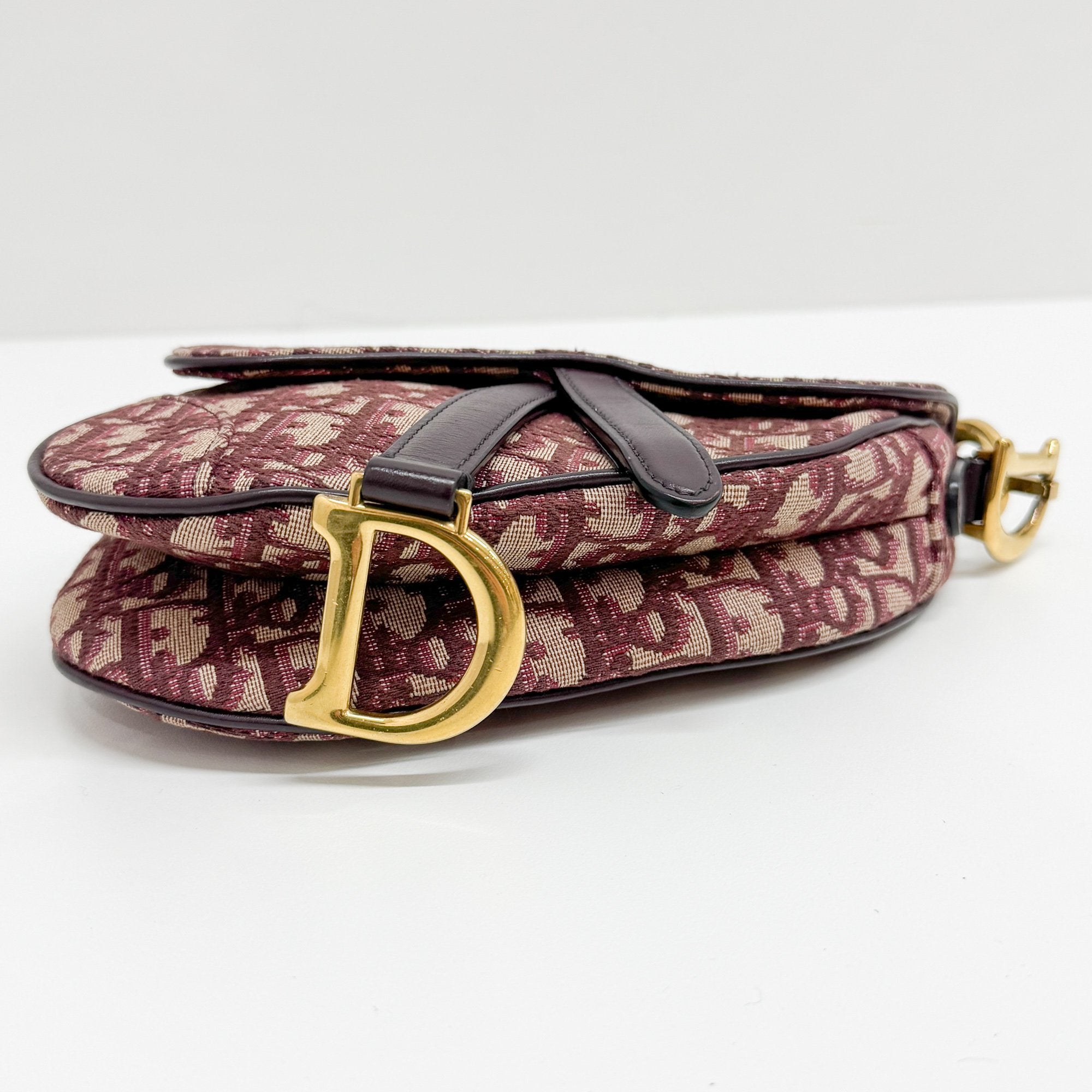 Mini Saddle Red Trotter Canvas Hand Bag