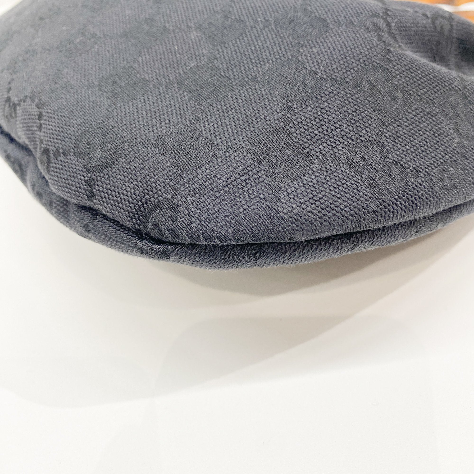 Bamboo Black GG Canvas Hand Bag