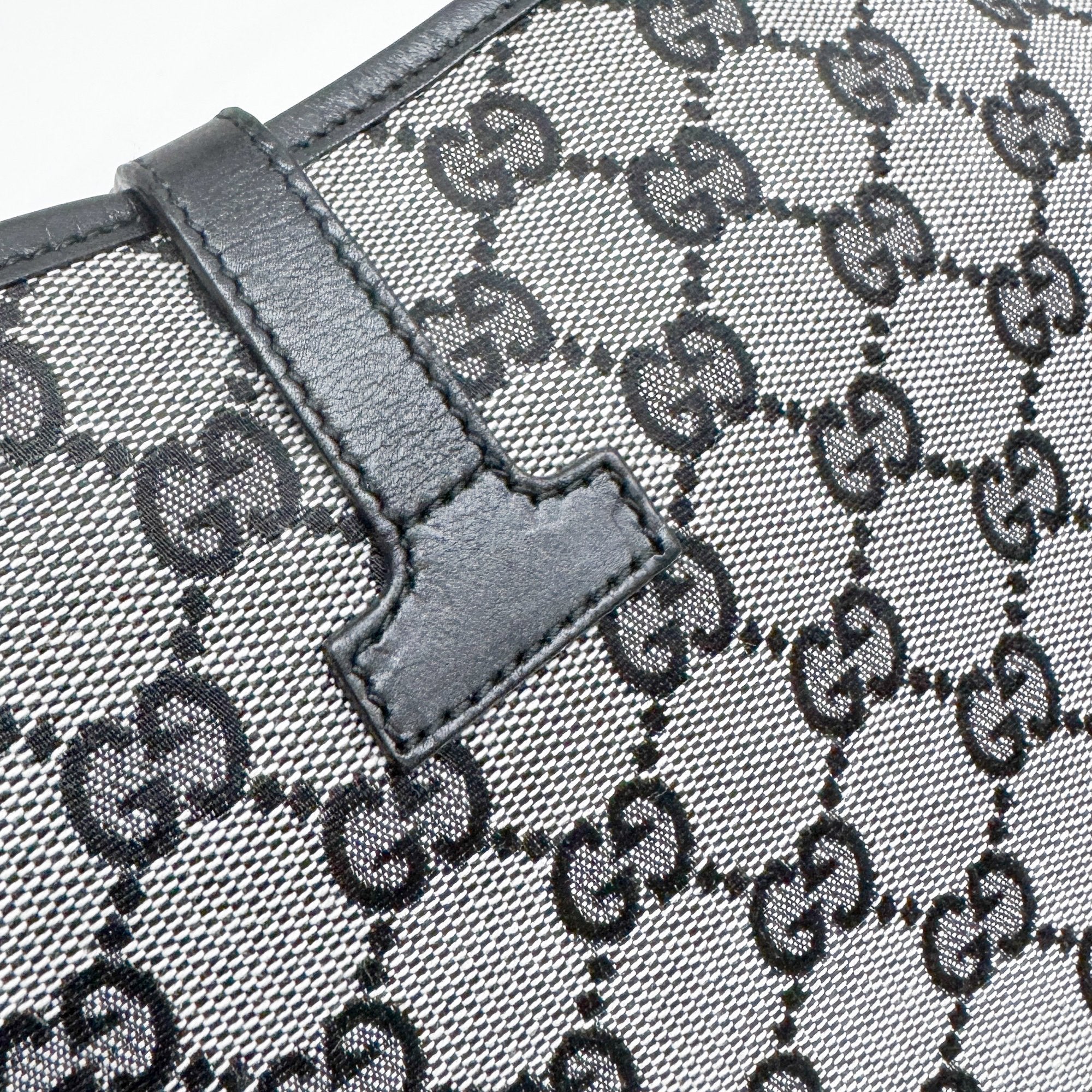 Jackie Grey GG Canvas Shoulder Bag