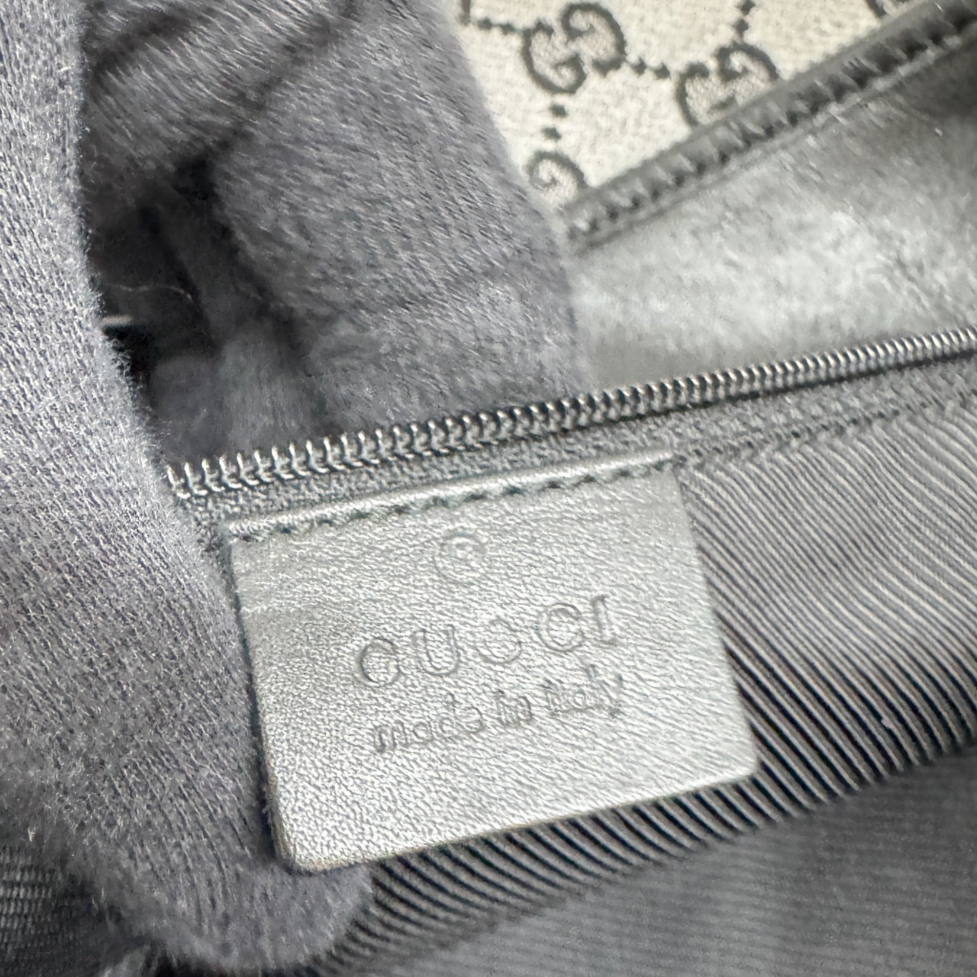 Jackie Grey GG Canvas Shoulder Bag