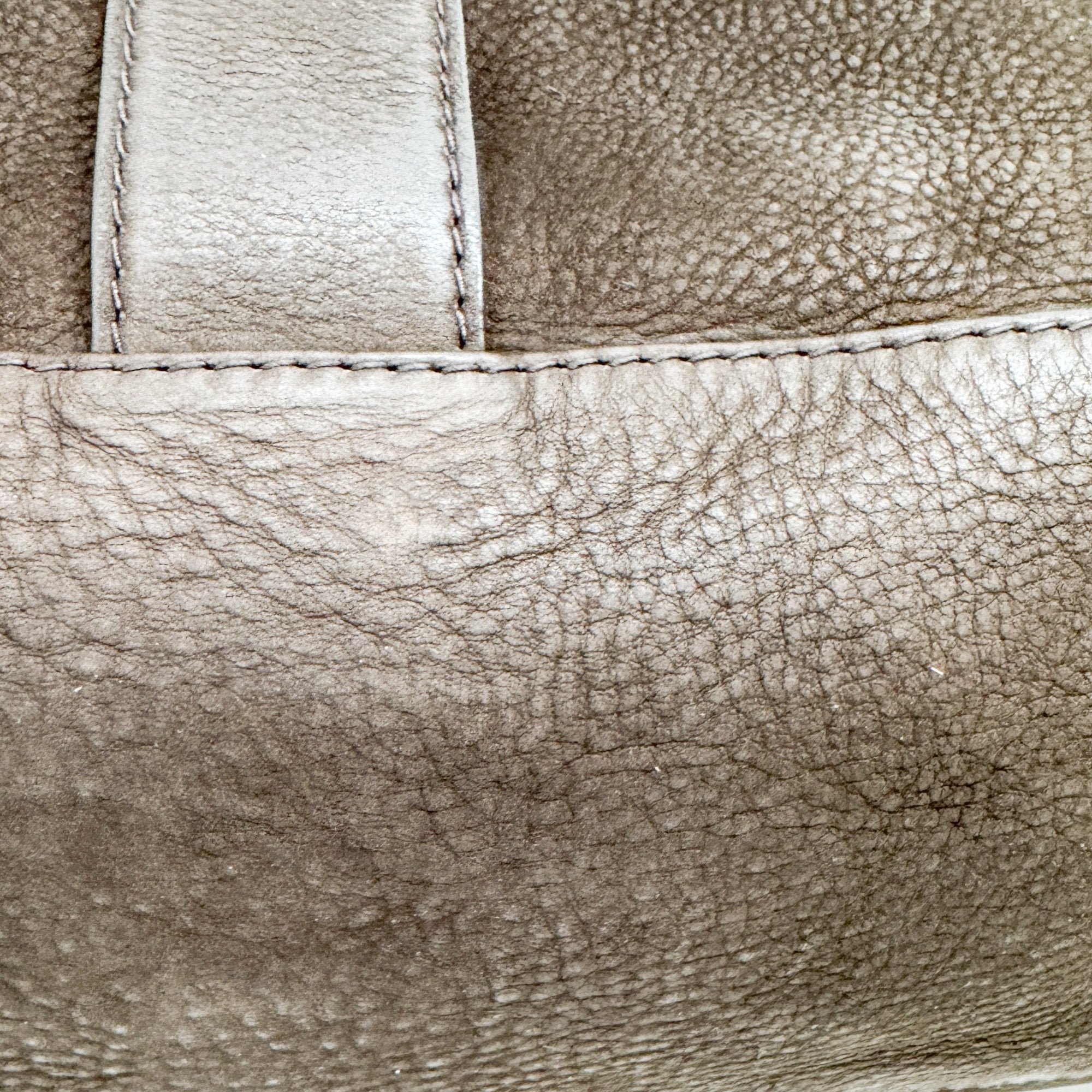 Stirrup Dark Brown Nubuck Leather Shoulder Bag