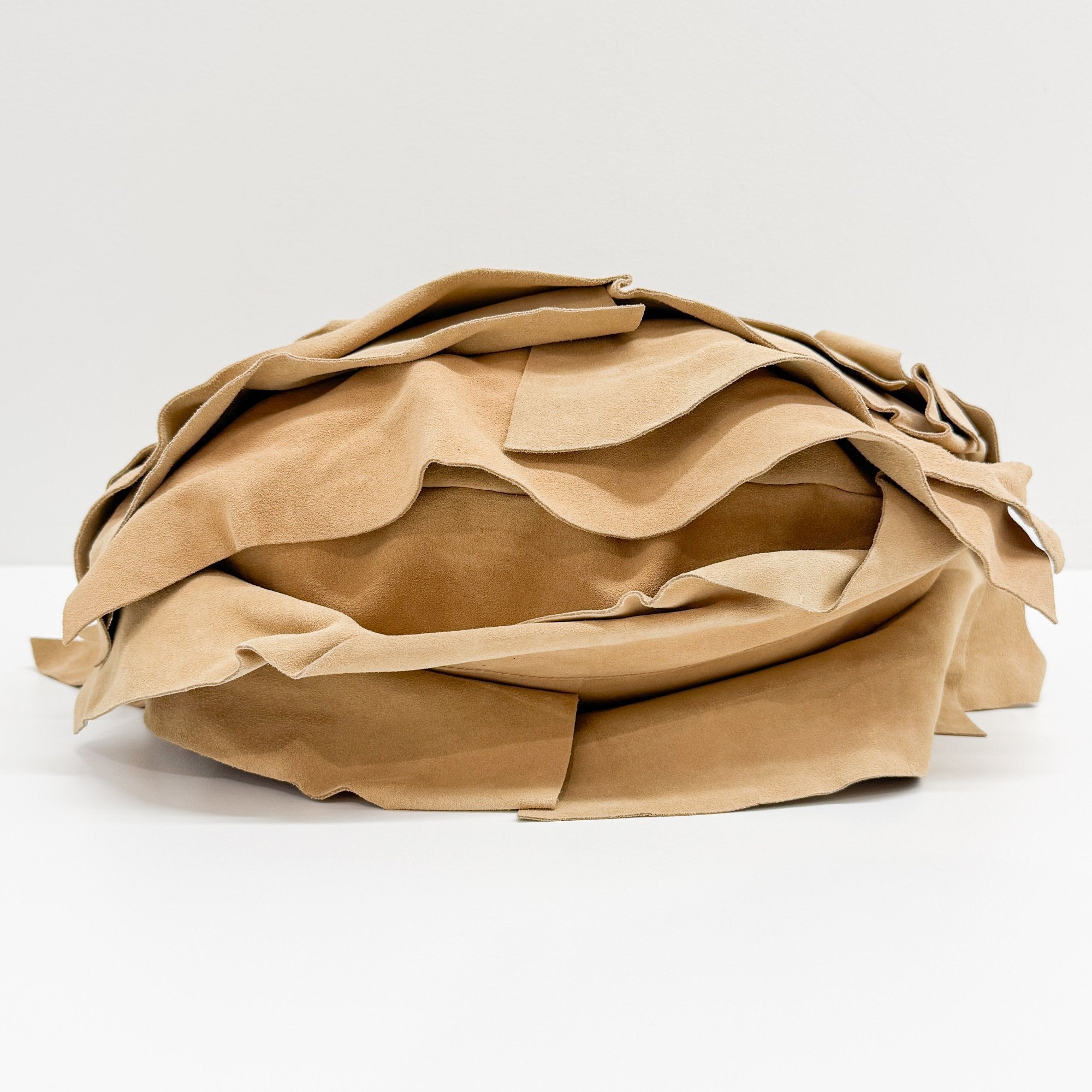 Saint-Tropez Brown Suede Shoulder Bag