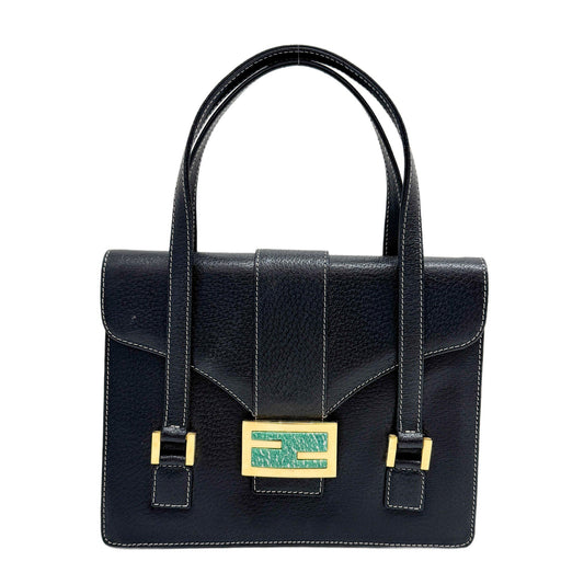 Black Leather Hand bag