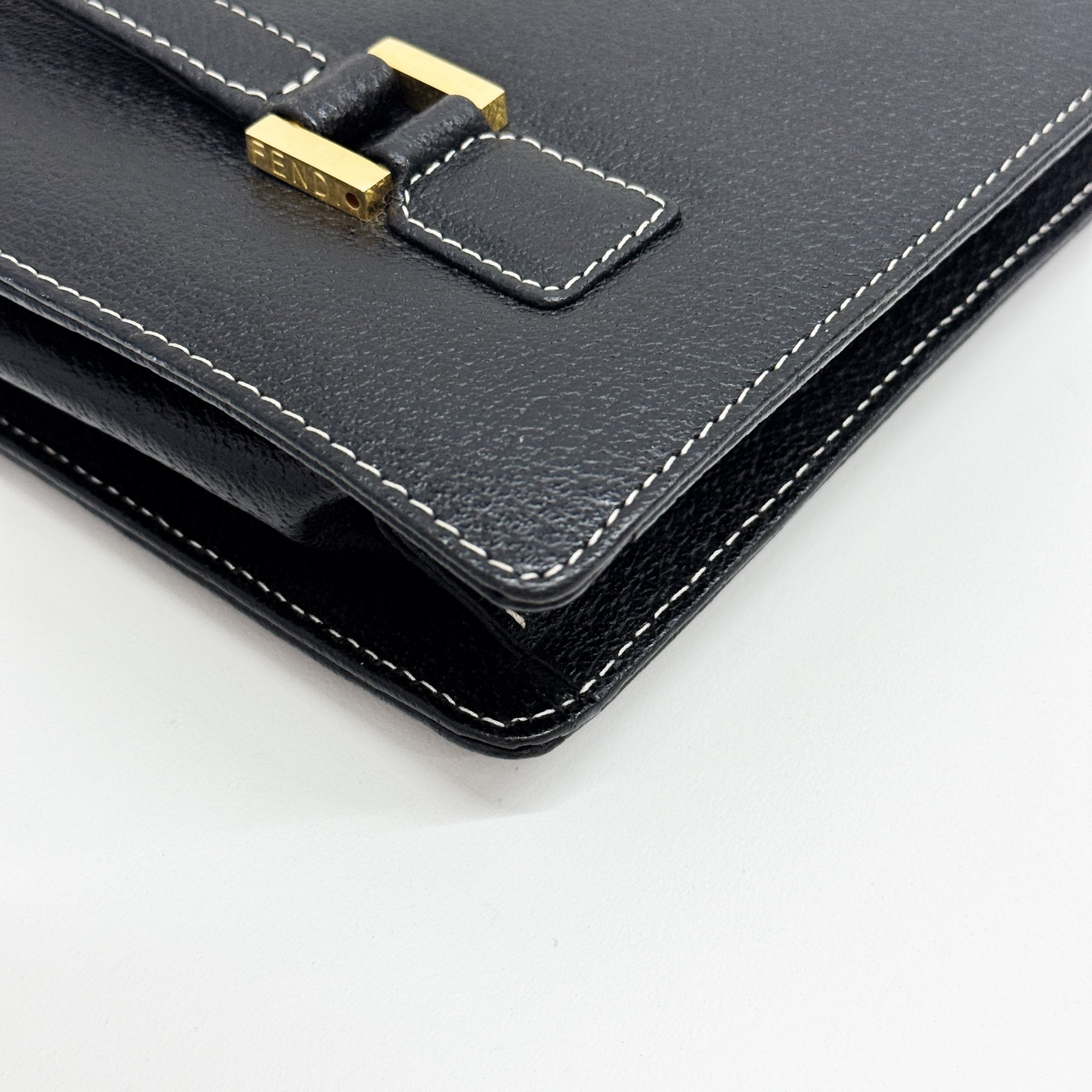 Black Leather Hand bag