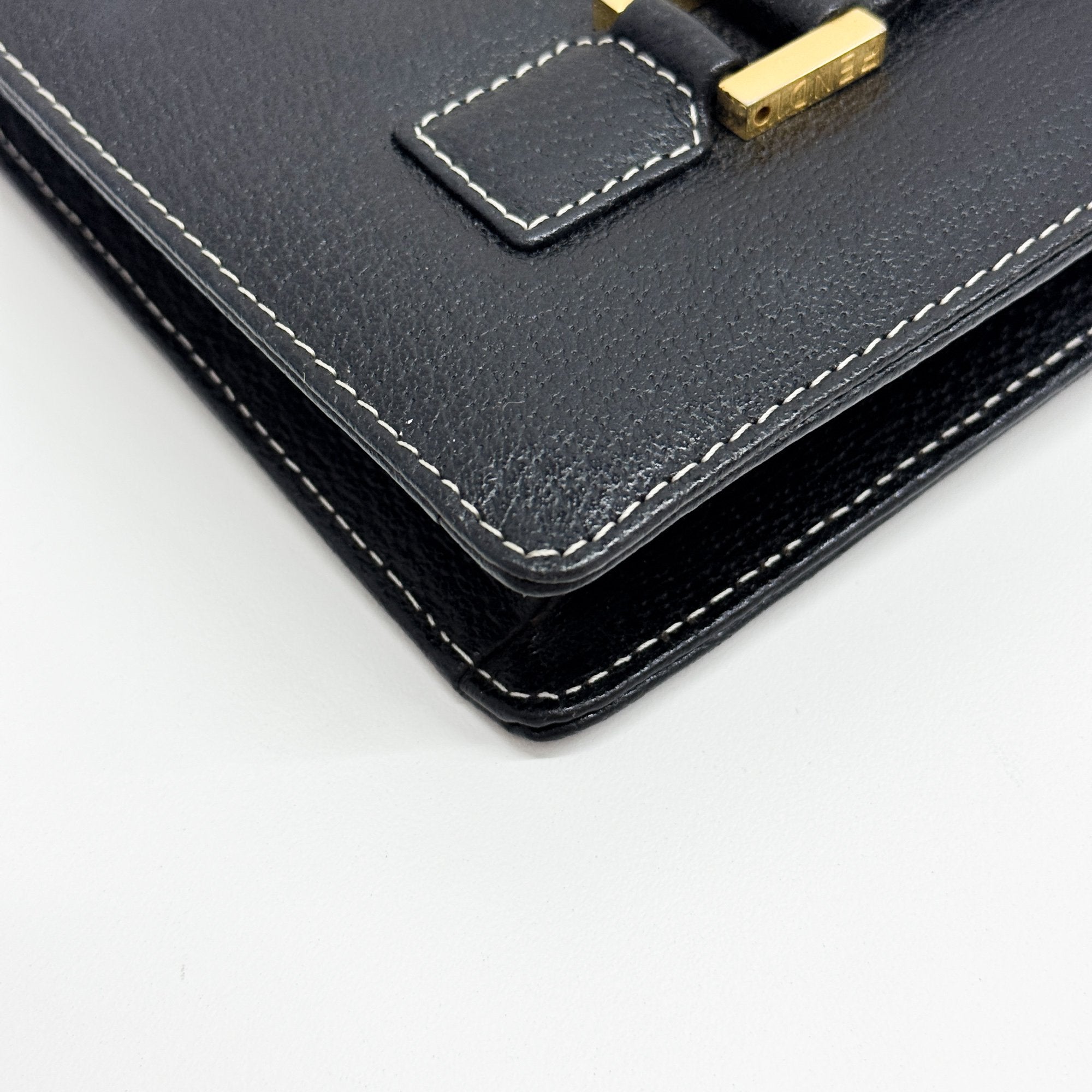 Black Leather Hand bag