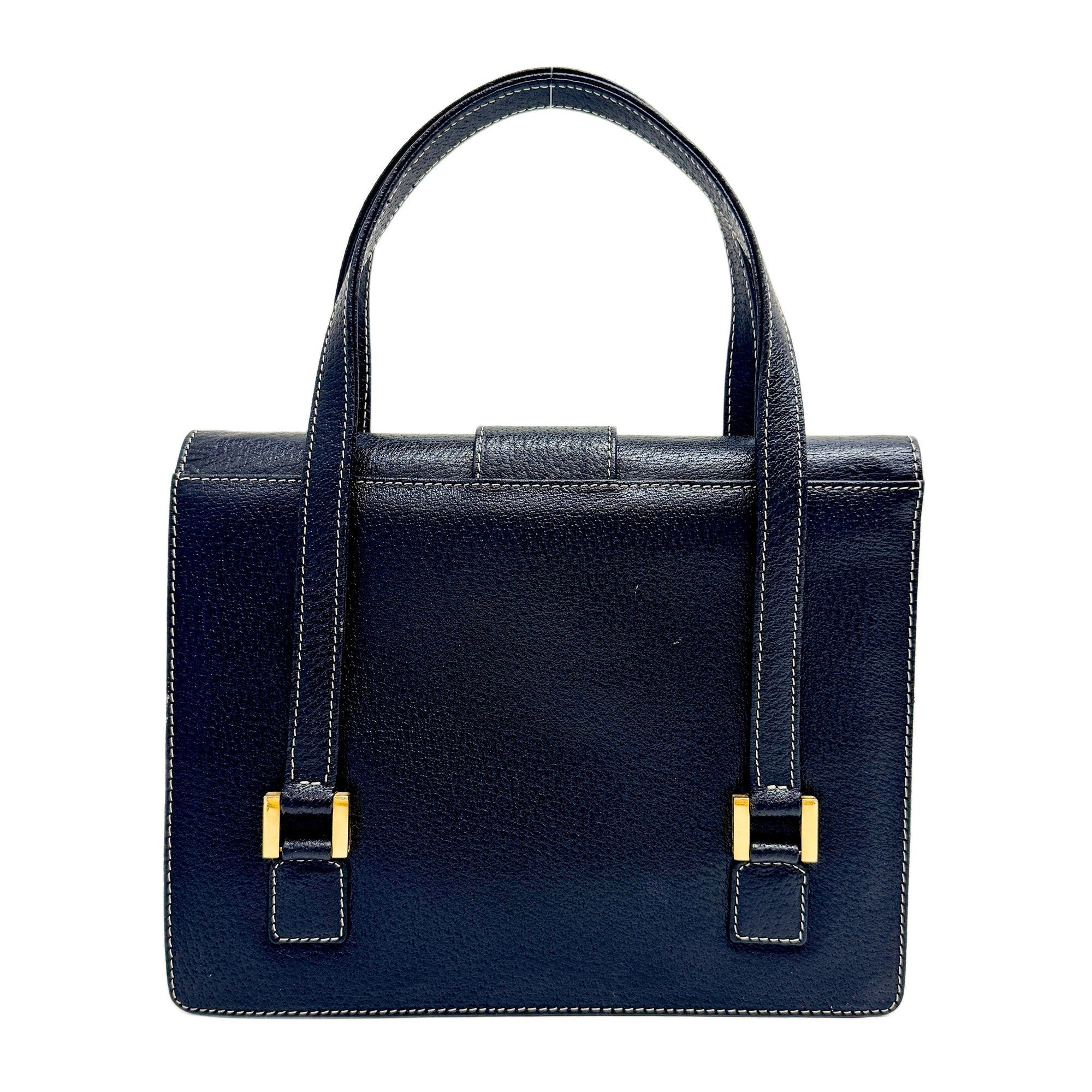 Black Leather Hand bag