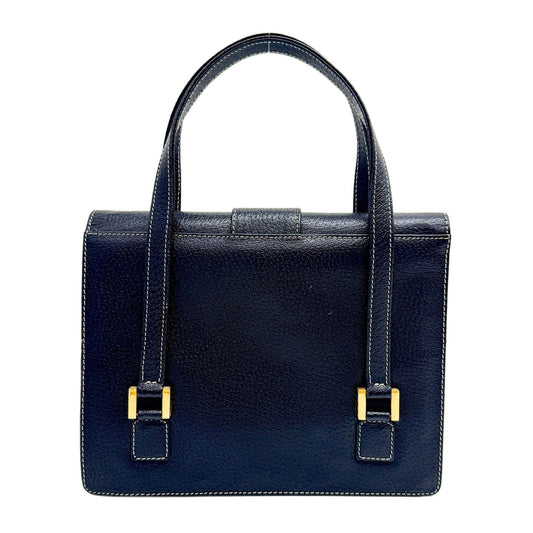 Black Leather Hand bag