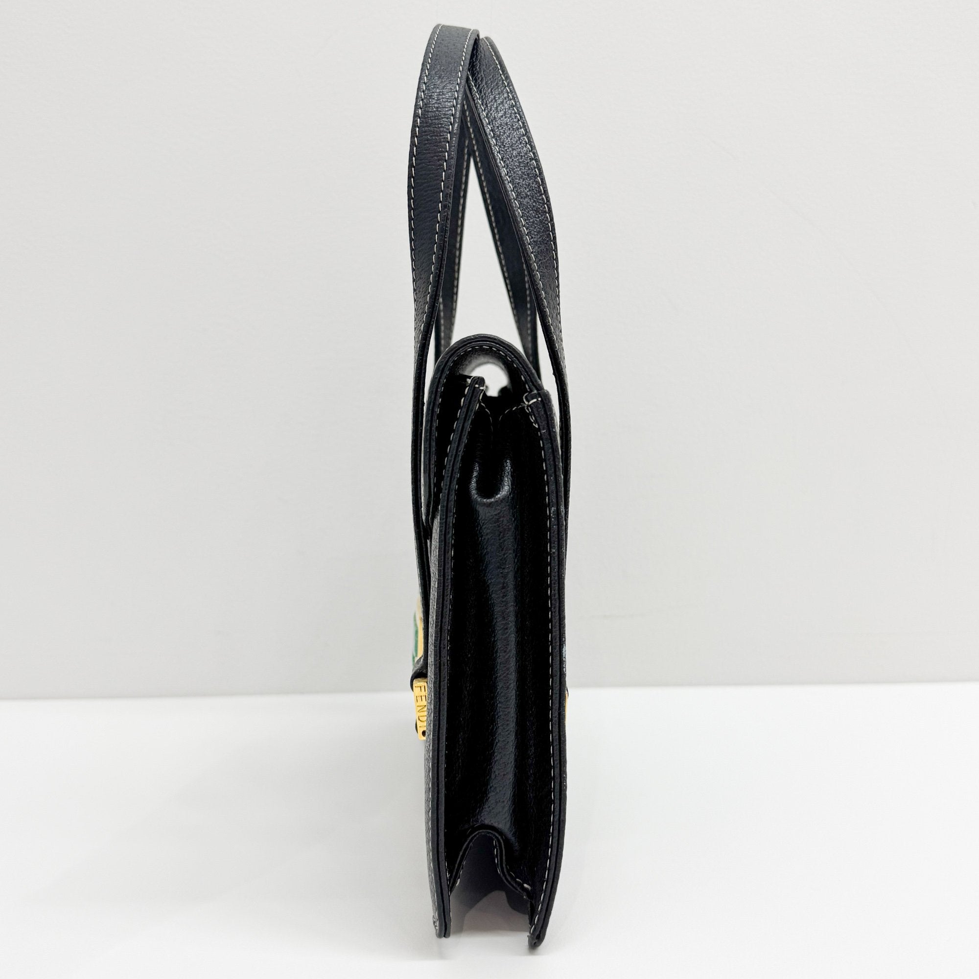 Black Leather Hand bag