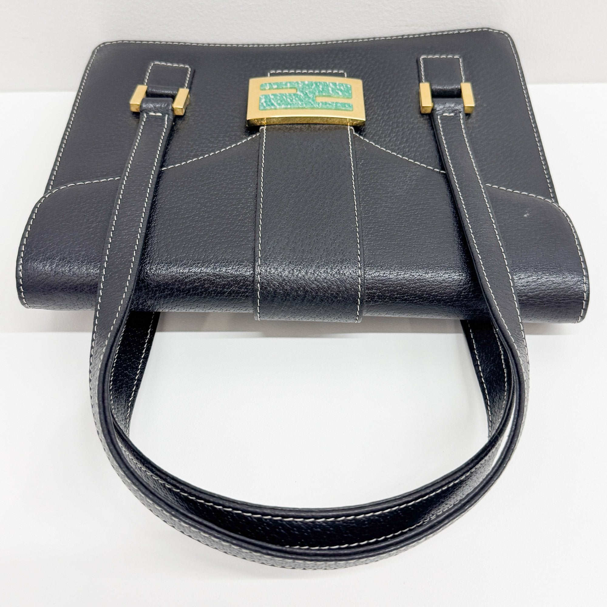 Black Leather Hand bag
