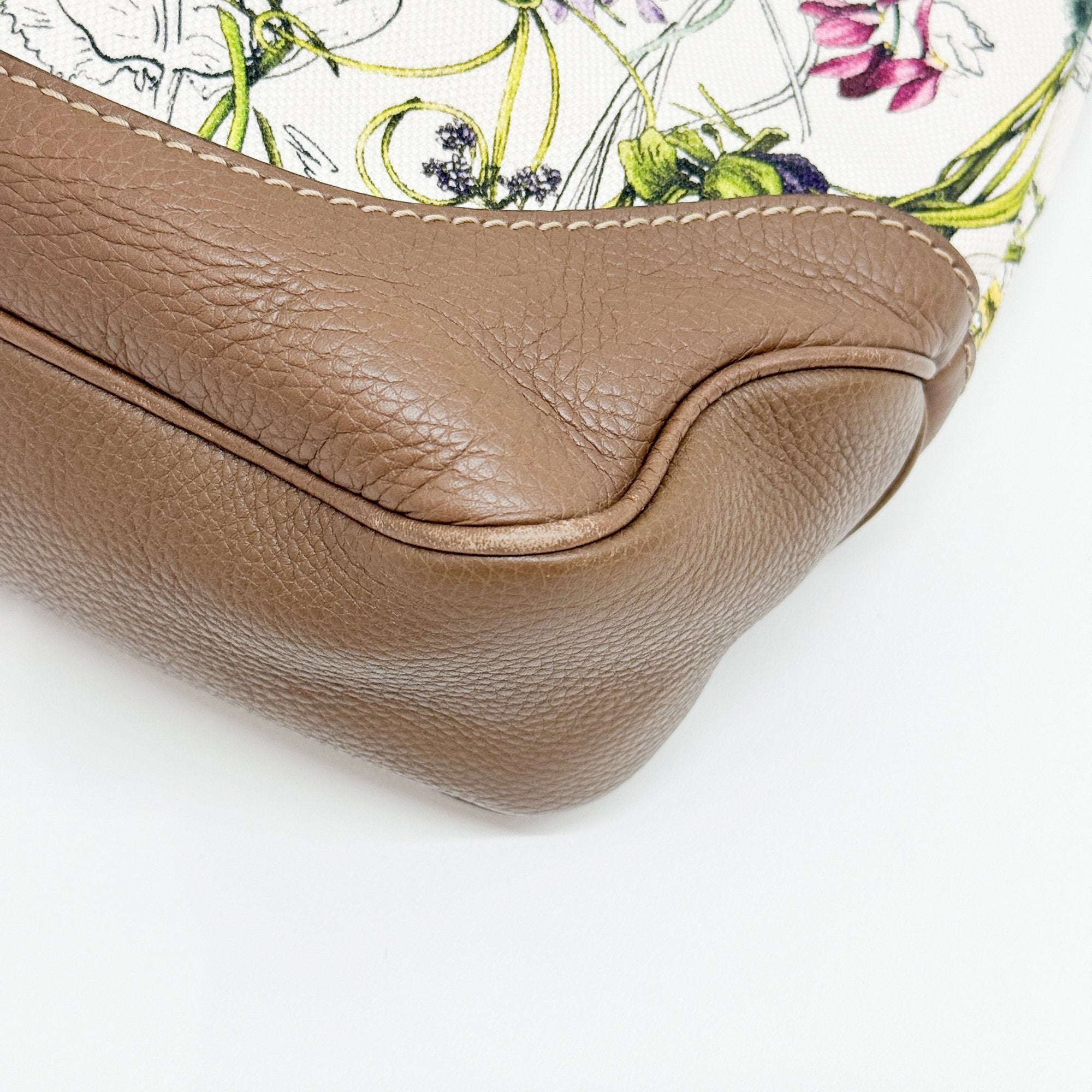 Jackie Multi-Color Floral Canvas Shoulder Bag