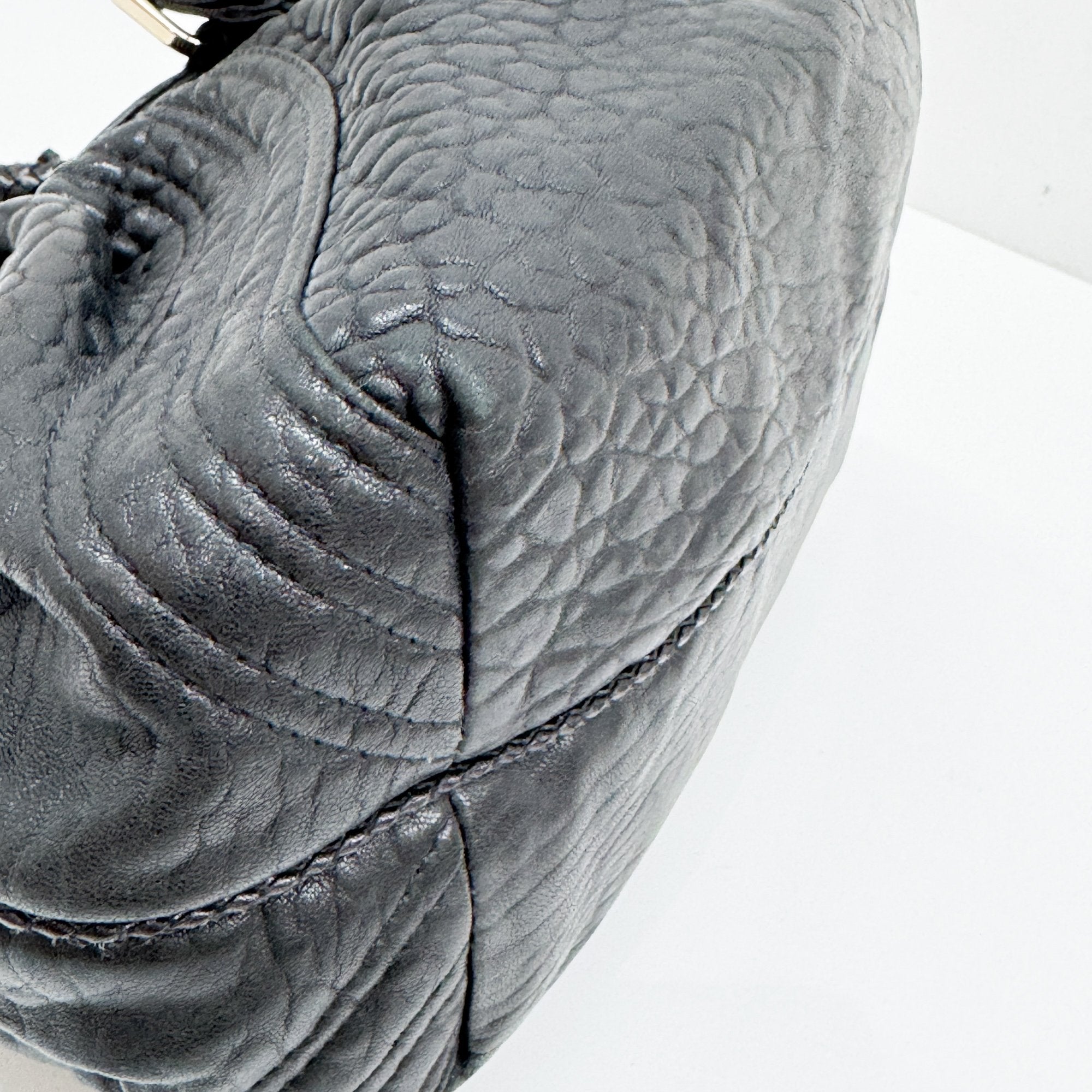 Spy Black Leather Hand Bag