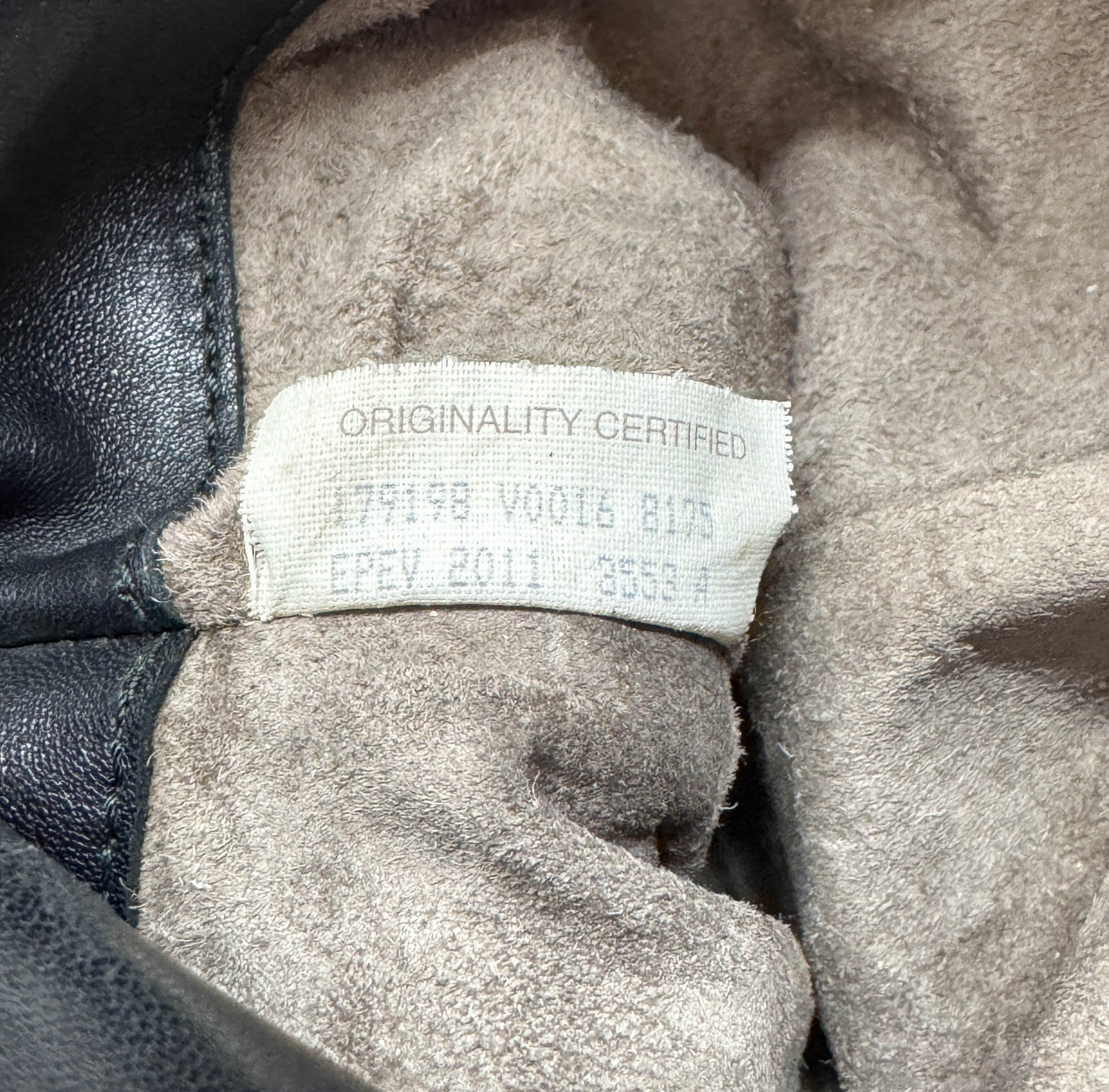 Intrecciato Black Leather Shoulder Bag