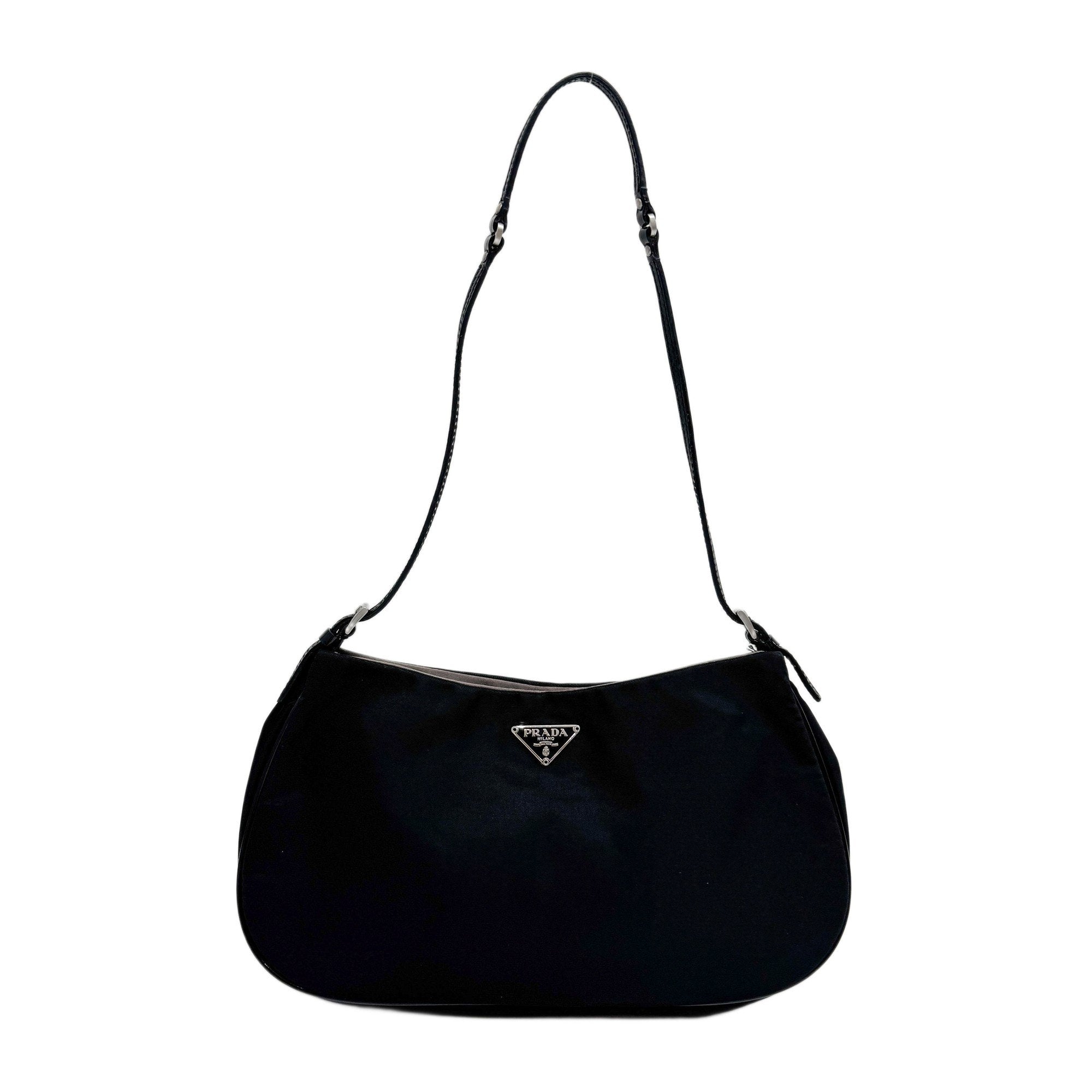 Black Nylon Shoulder Bag
