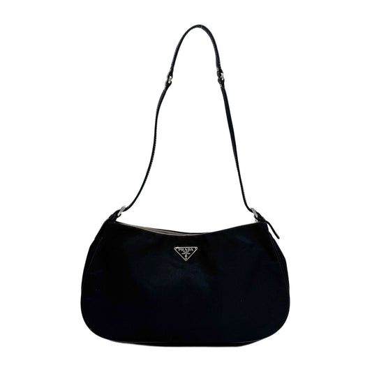 Black Nylon Shoulder Bag
