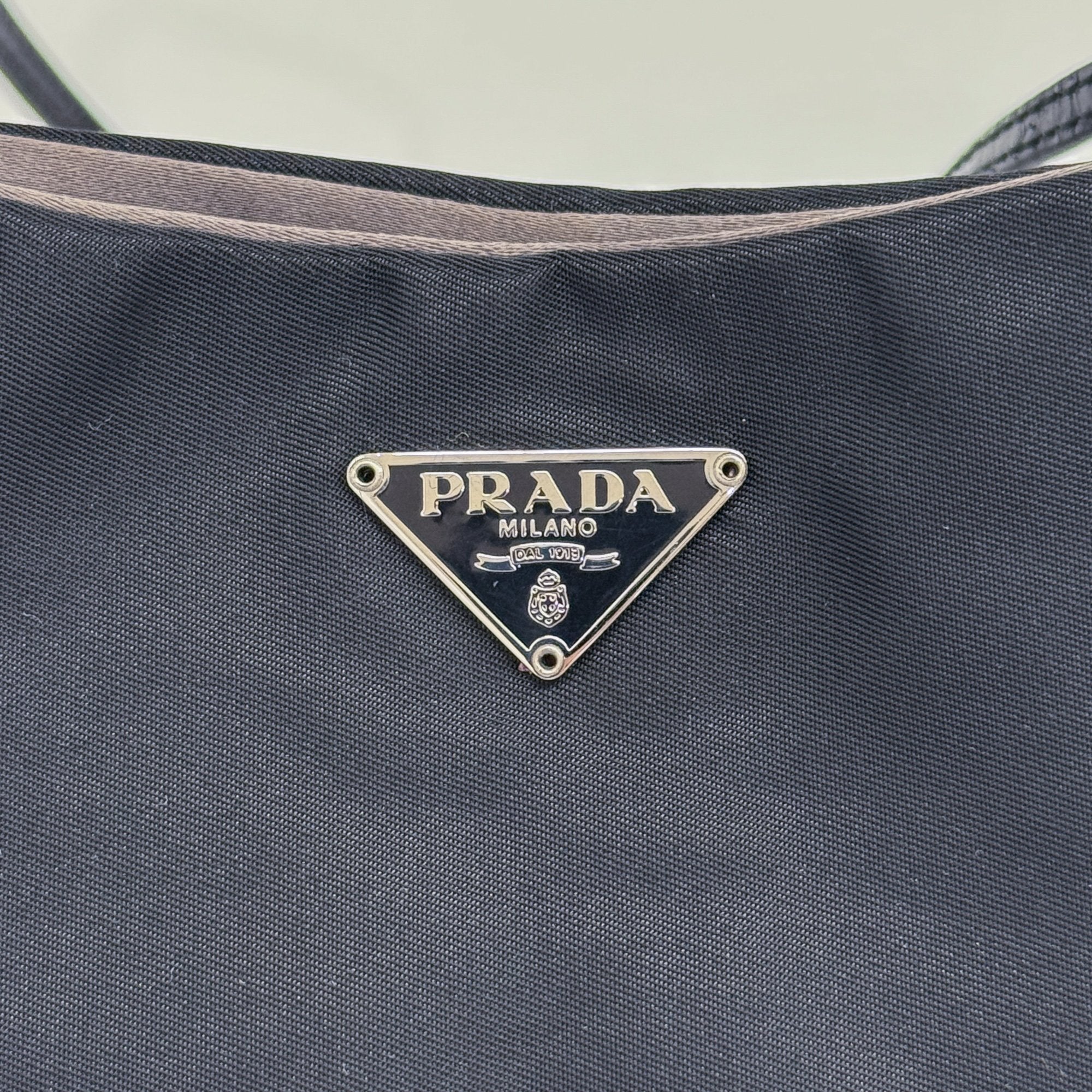 Black Nylon Shoulder Bag