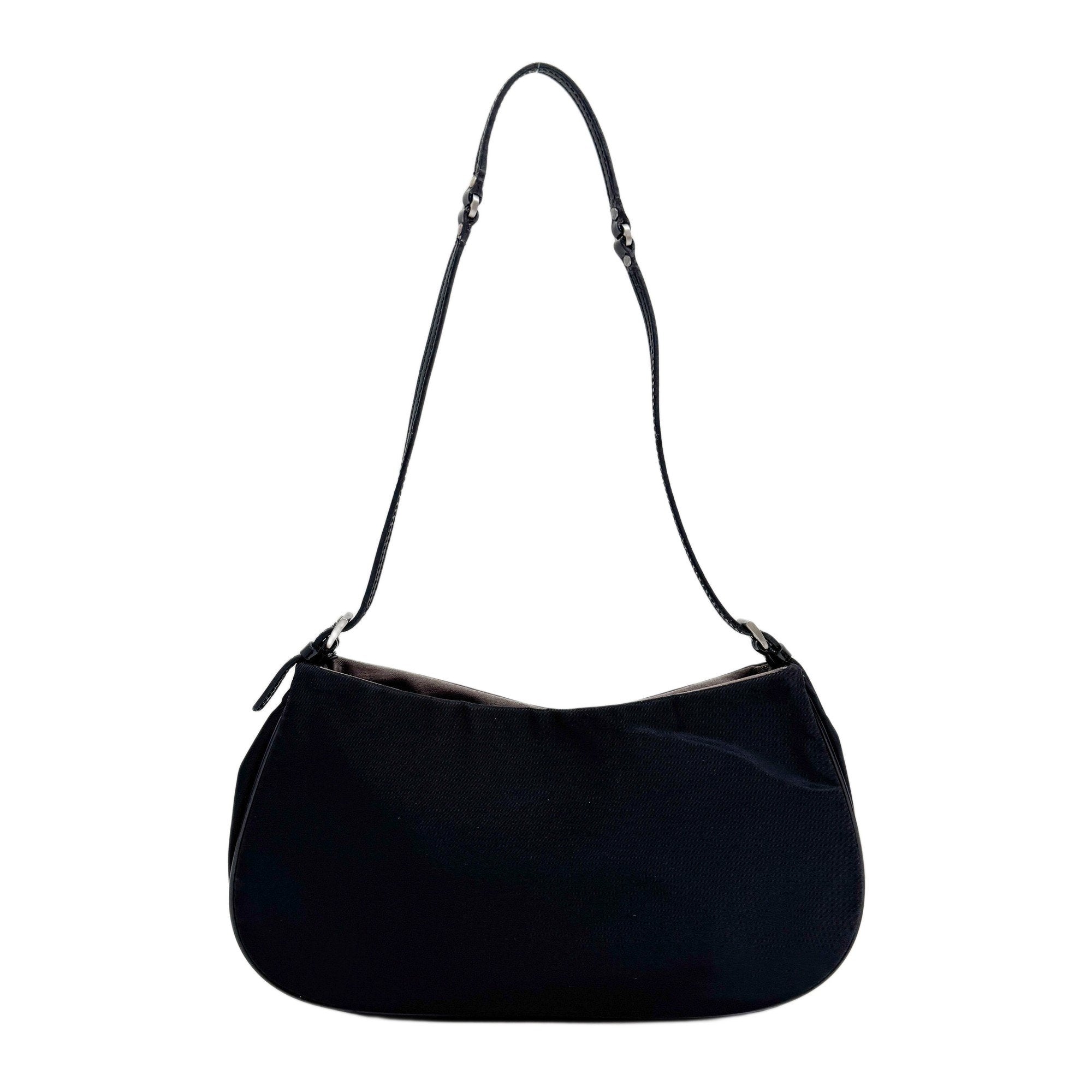 Black Nylon Shoulder Bag